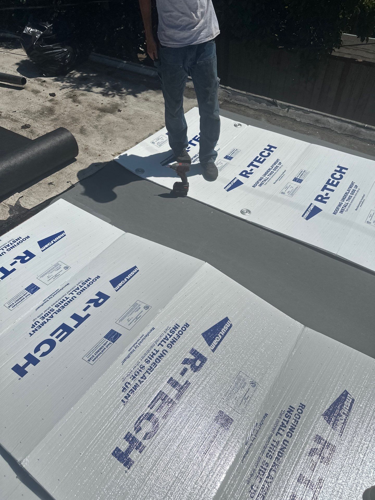 Residential Flat Roof Installation using GAF 60Mil TPO  by Orezona Building & Roofing Company, Inc.