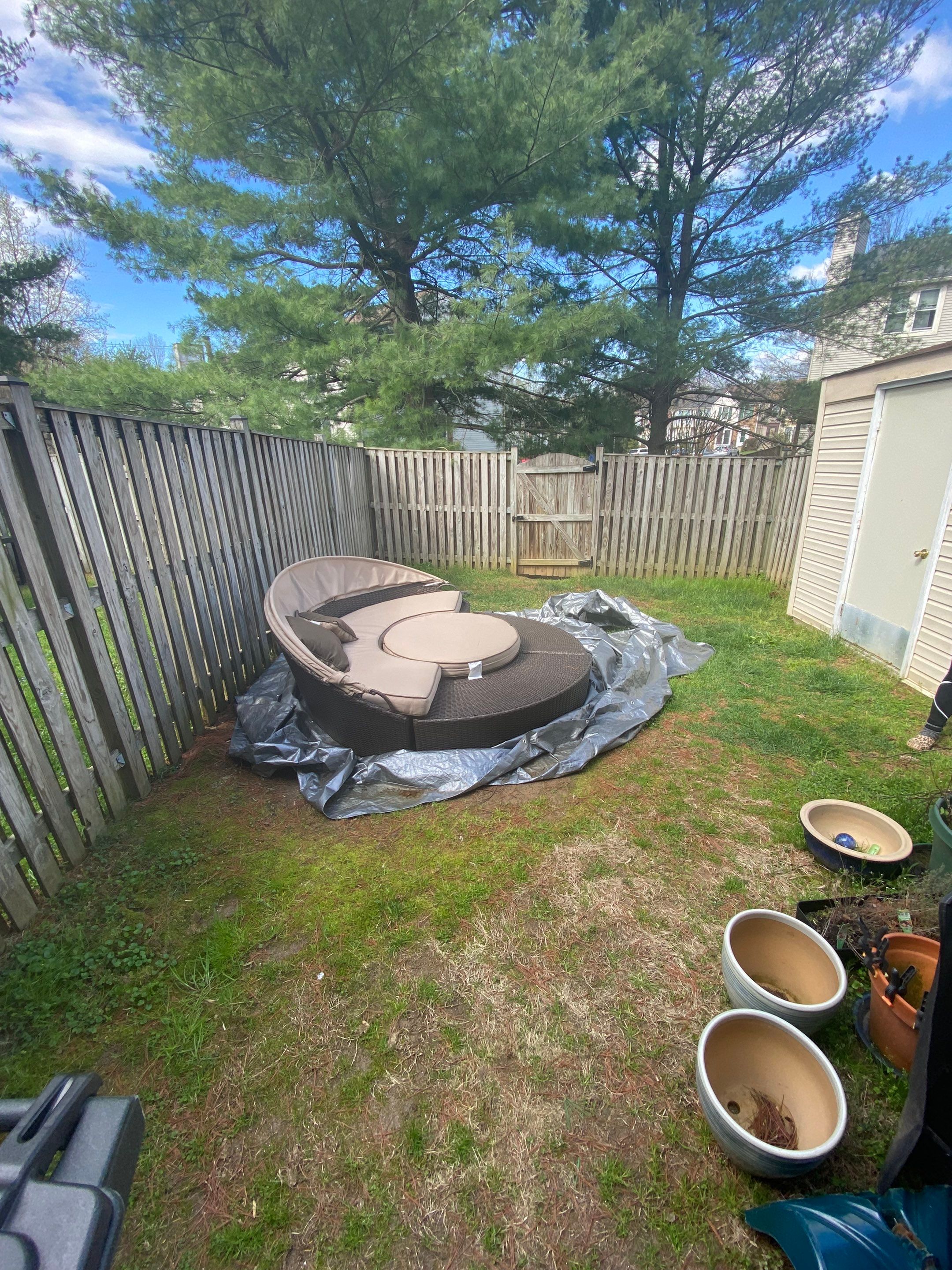Backyard Transformation using Techo-Bloc Pavers by The Smet Companies, LLC