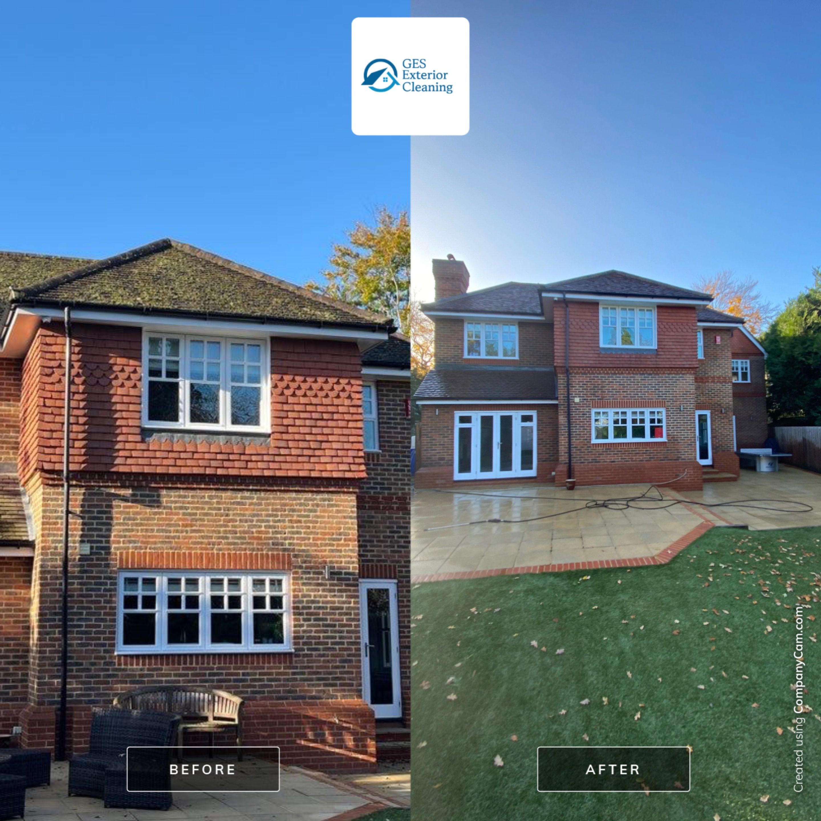 Roof Cleaning using Honda 15lpm Low Pressure Washing Machine by Ges Exterior Cleaning ltd