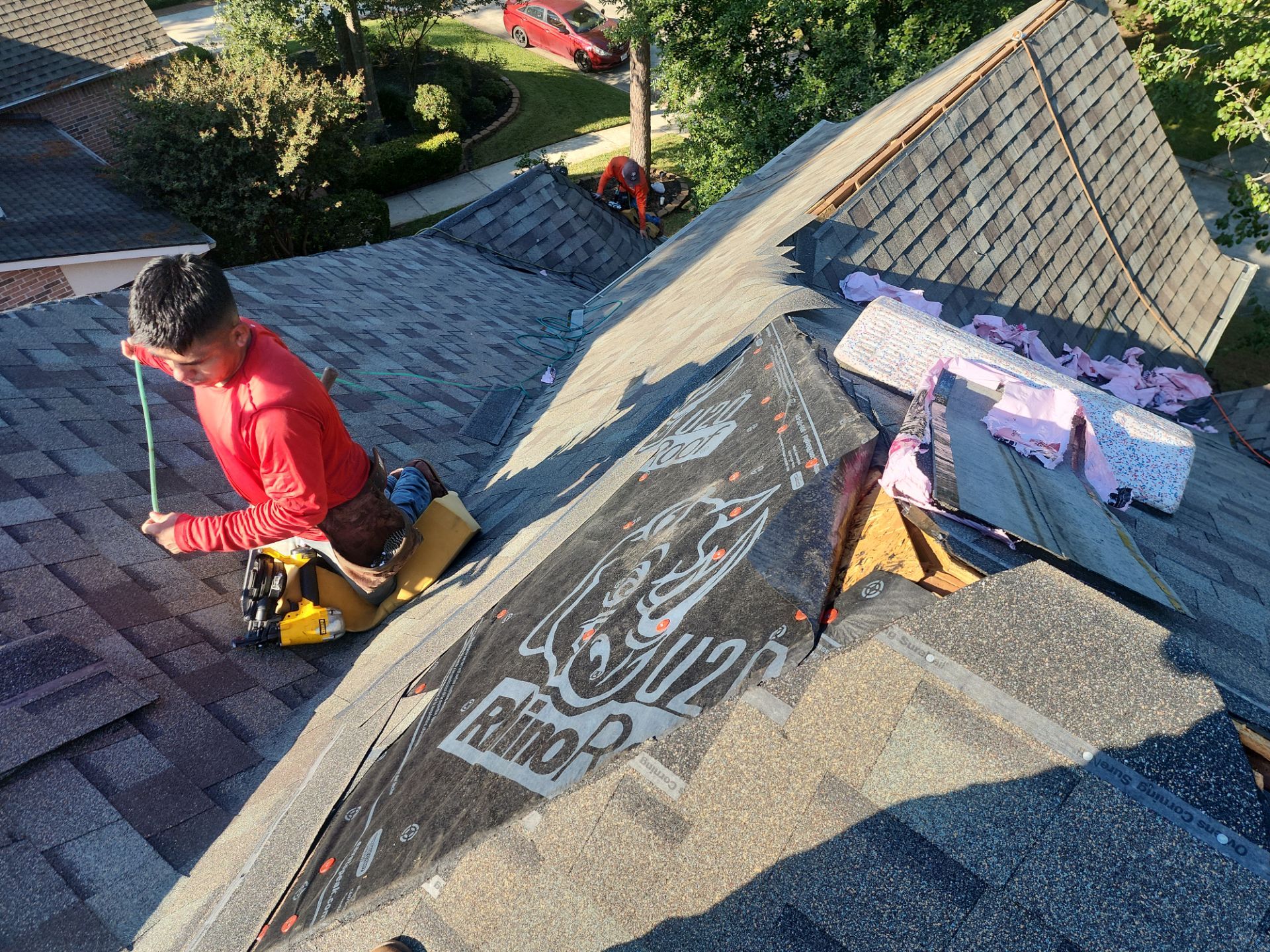 Residential Roofing Installation using Owen's Corning Duration (Lifetime) Shingles by Roof Repair Company