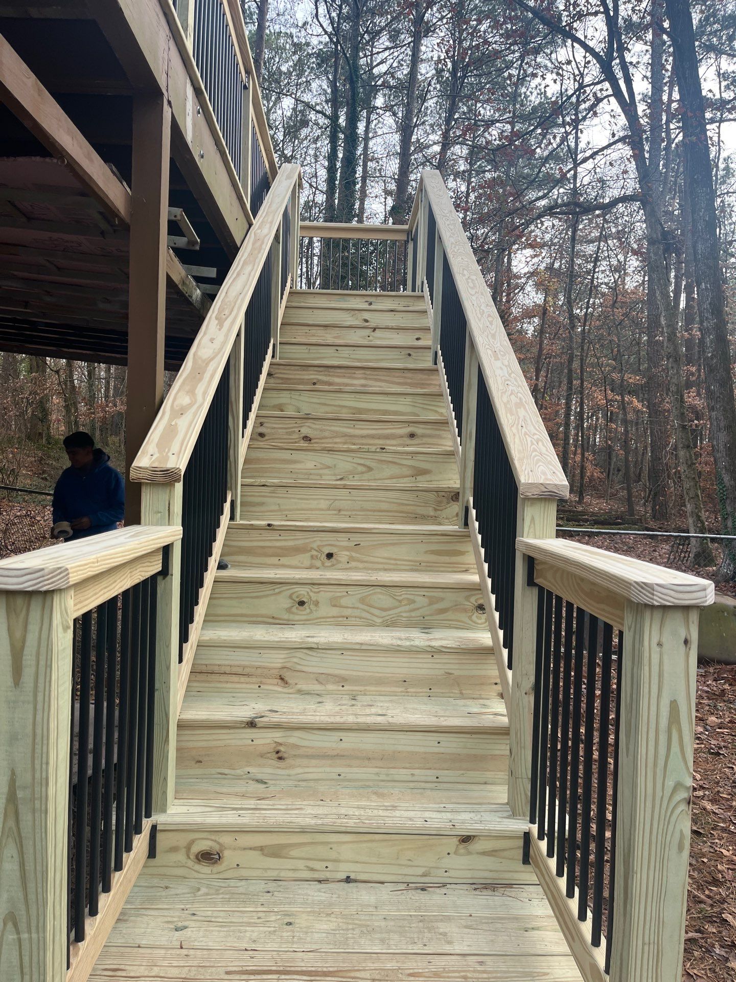 Lawrenceville, GA Deck Resurface using Pressure Treated Pine by Nelson Exteriors 