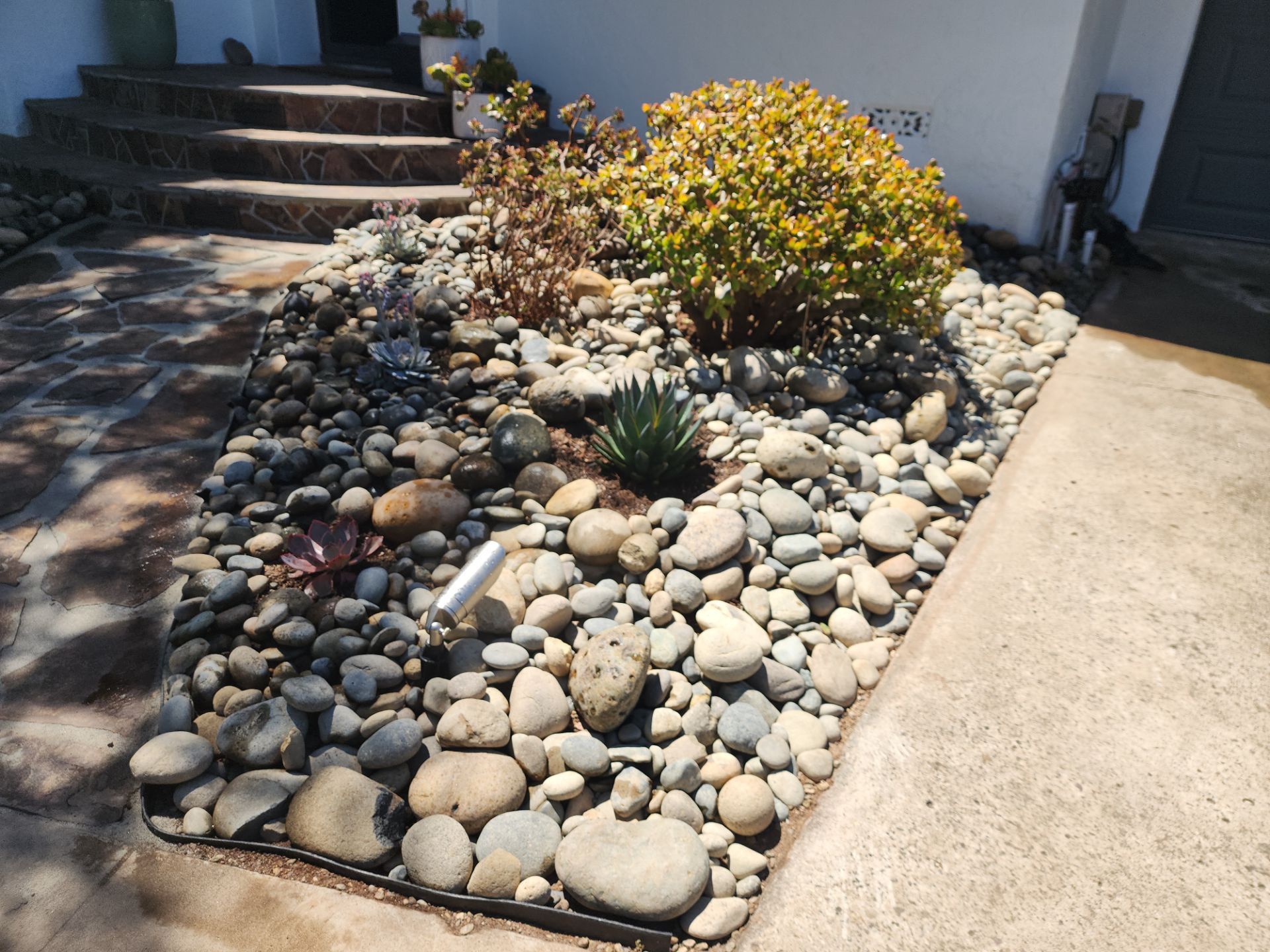 Xeriscape Transformation with River Rock and Irrigation in San Diego by Yard Techs