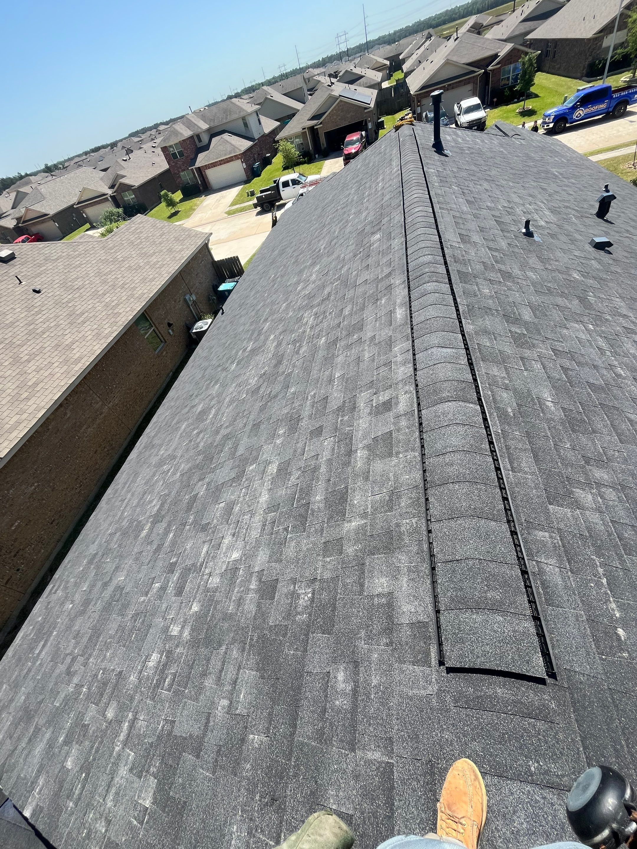 Reroof and Interior Project in Roman Forest by Roofing Technologies Unlimited