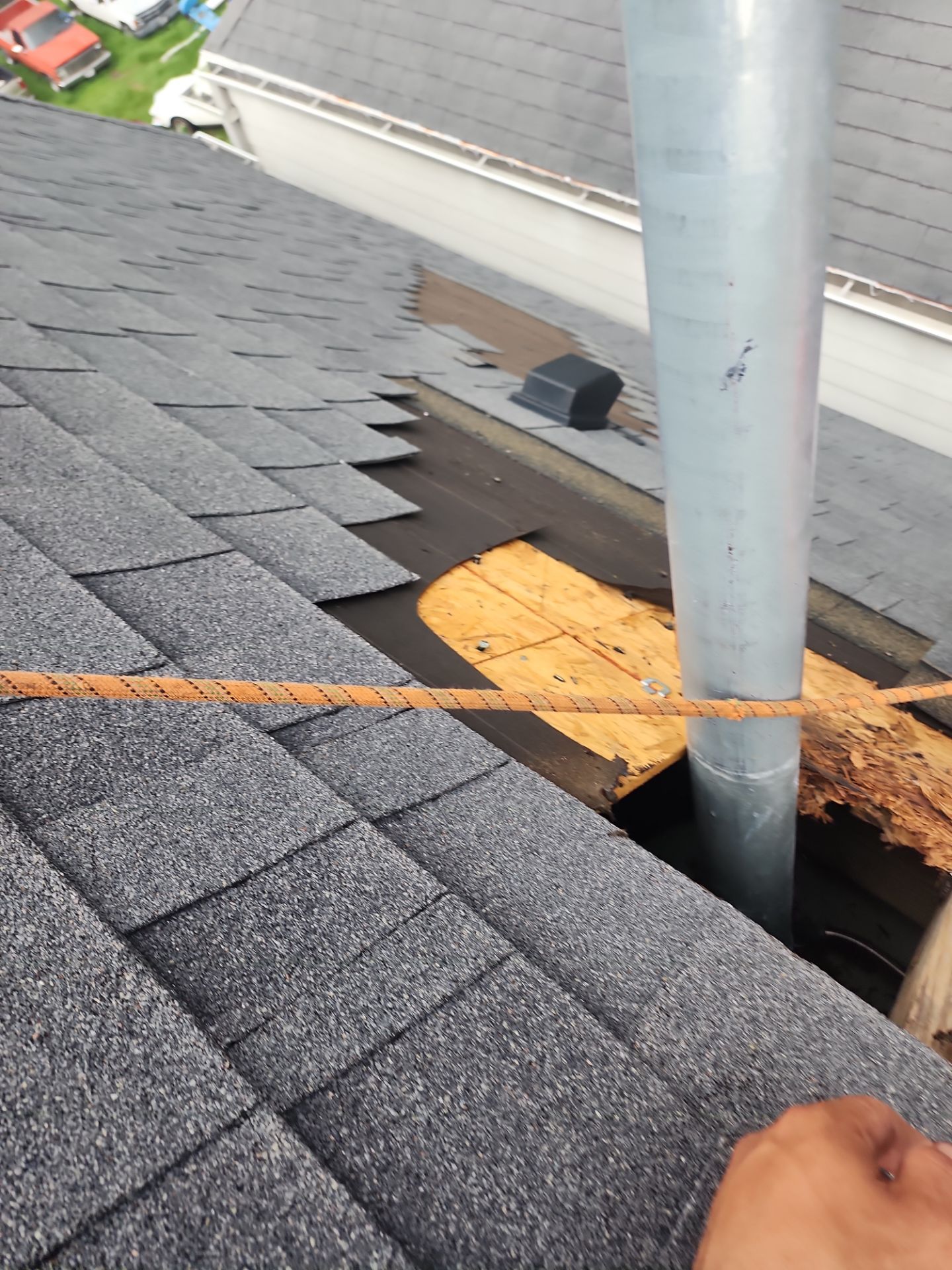 Hail Damage using Owen's Corning Duration (Lifetime) Shingles by Roof Repair Company