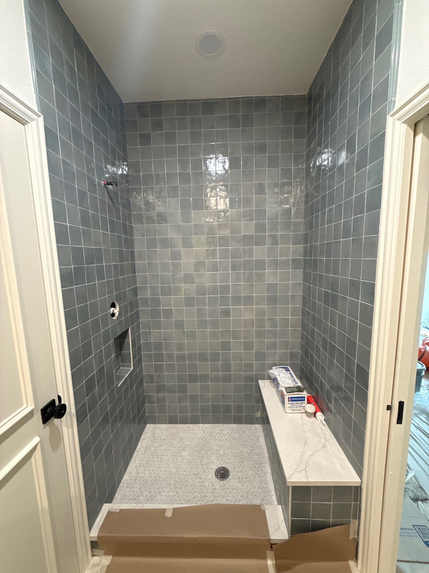 Frameless Shower and Glass Walls  by Richardson Glass & Mirror