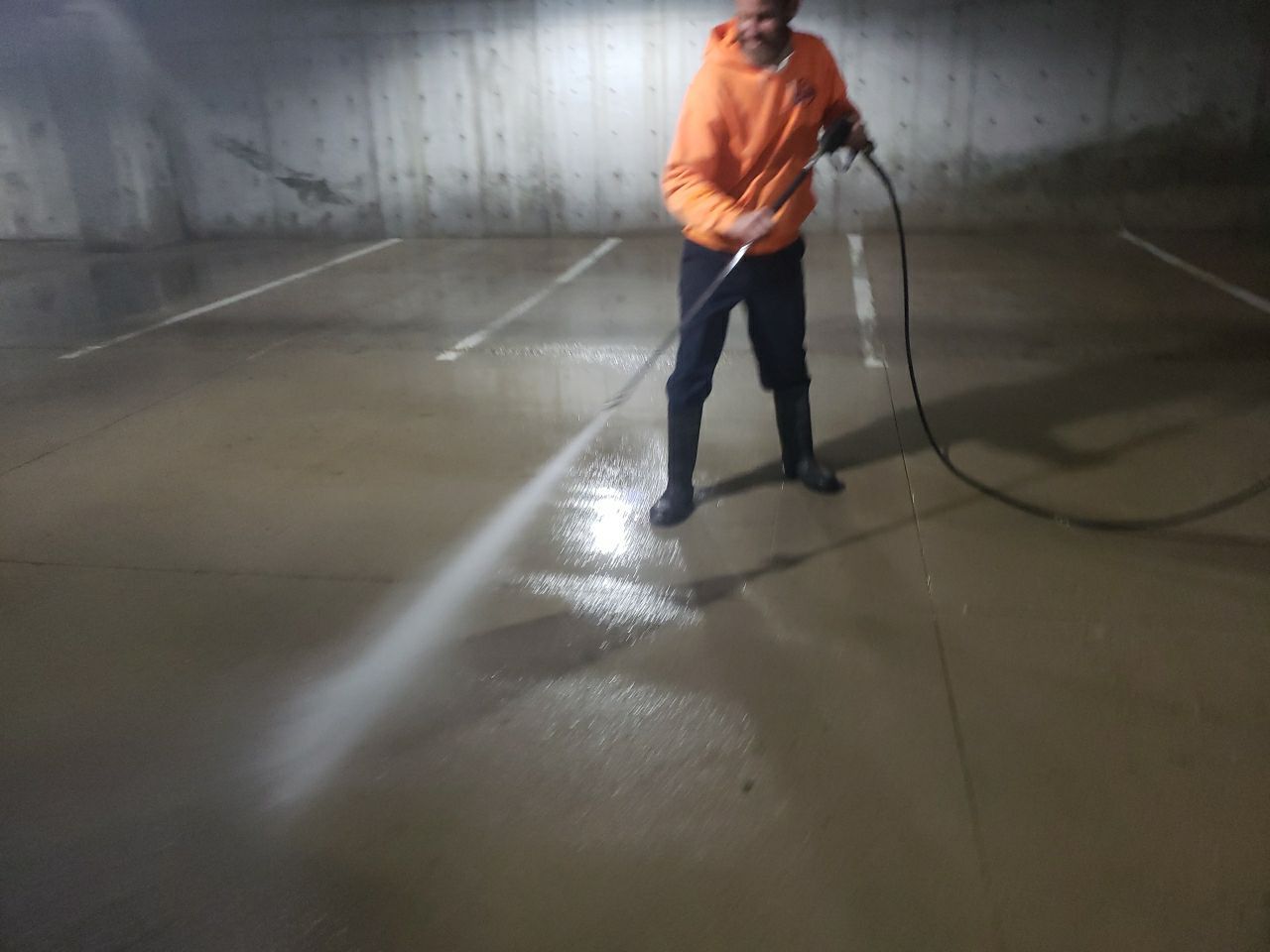 Downers Grove, Parking garage by Northern Power Washing LLC.