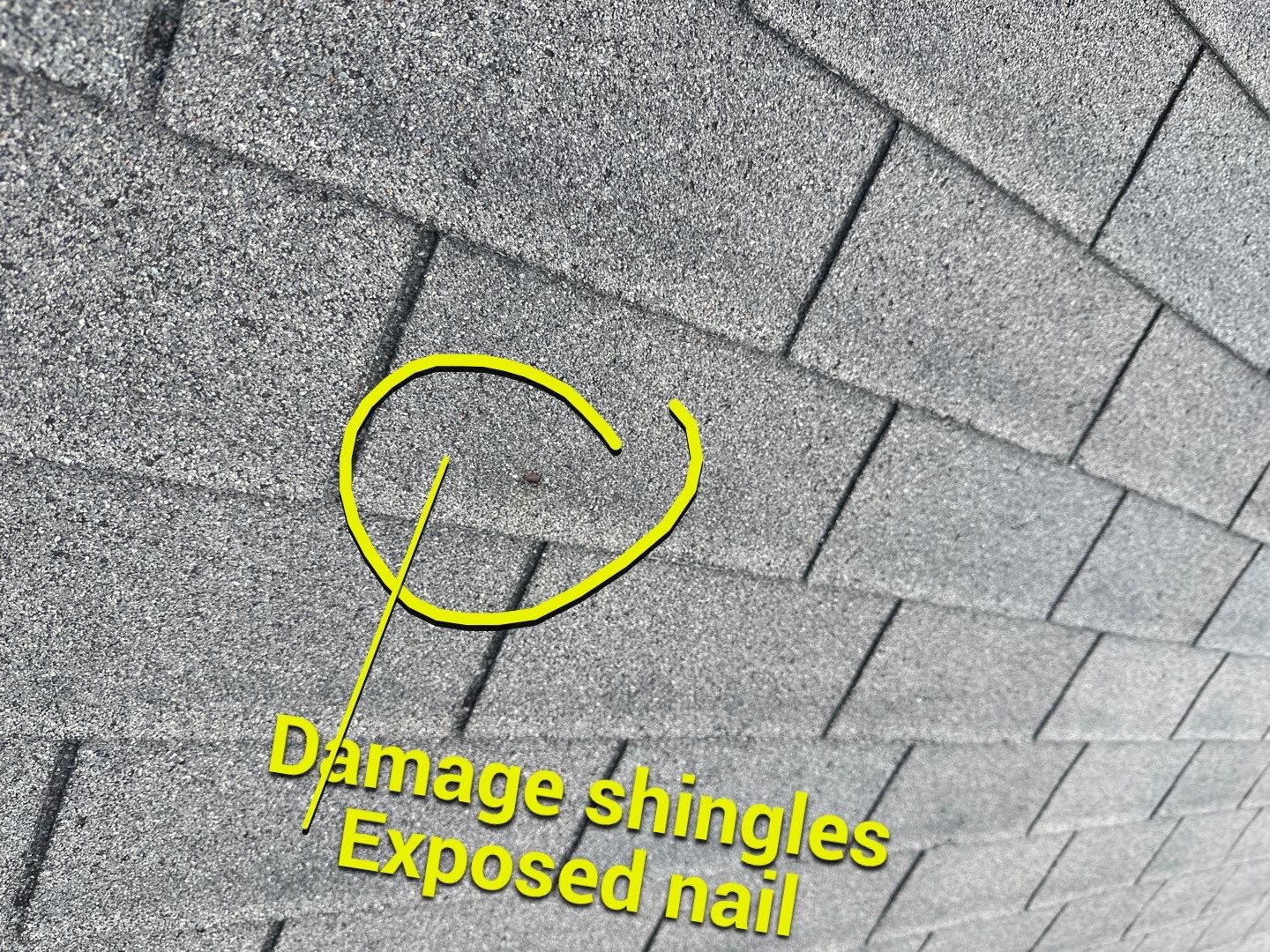 Hail Damage using Owen's Corning Duration (Lifetime) Shingles by Roof Repair Company