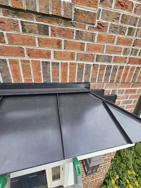 Porch Roof Addition using Standing Seam Metal Roof by Roof Right Inc