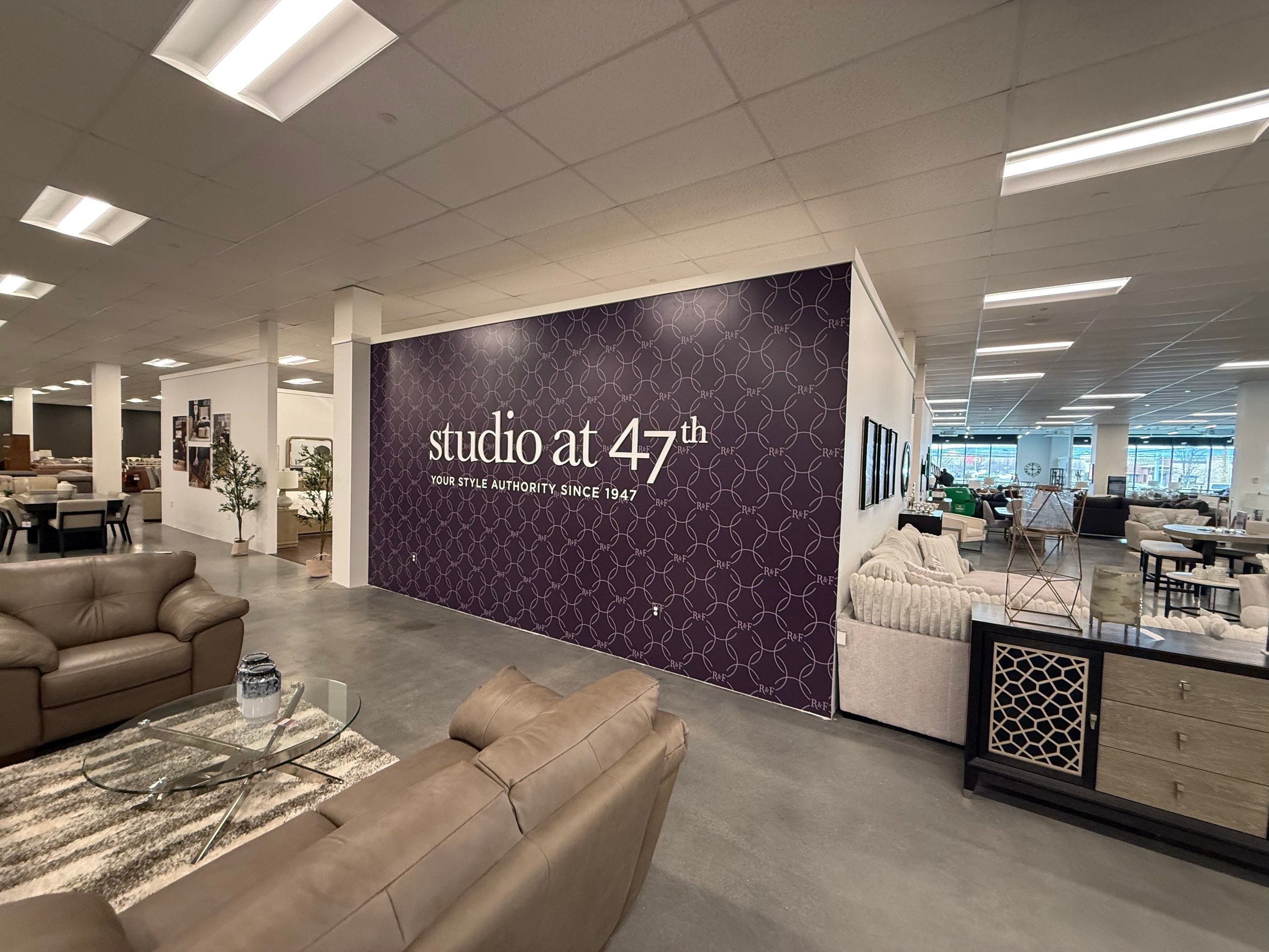 Studio at 47th Wall Mural and Interior Branding in Mechanicsburg by Nick The Sign Guy