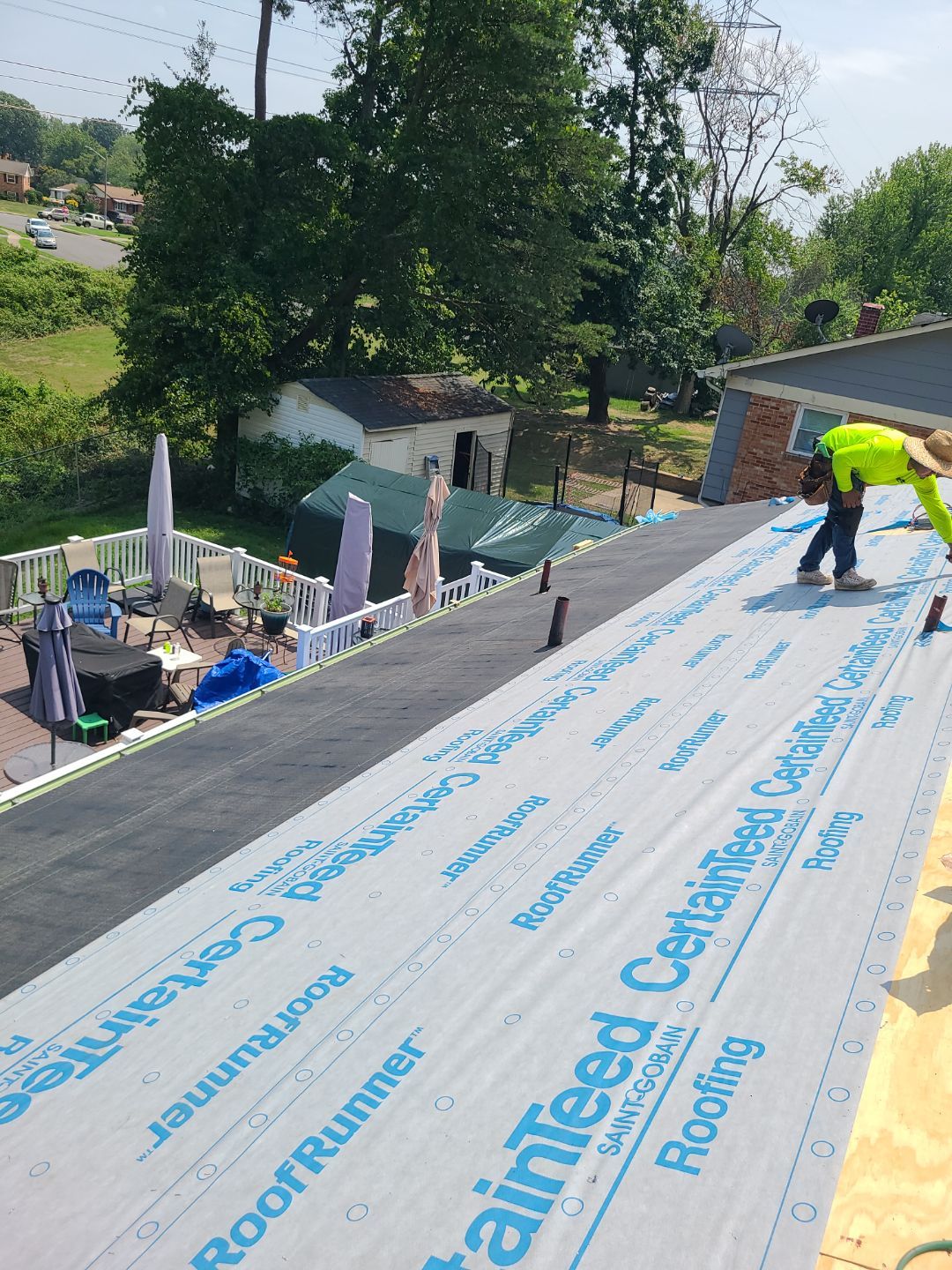 Woodbridge: Roof Replacement with CertainTeed Landmark Pro Designer Shingles in Max Def Colonial Slate by RM Banning, Inc.