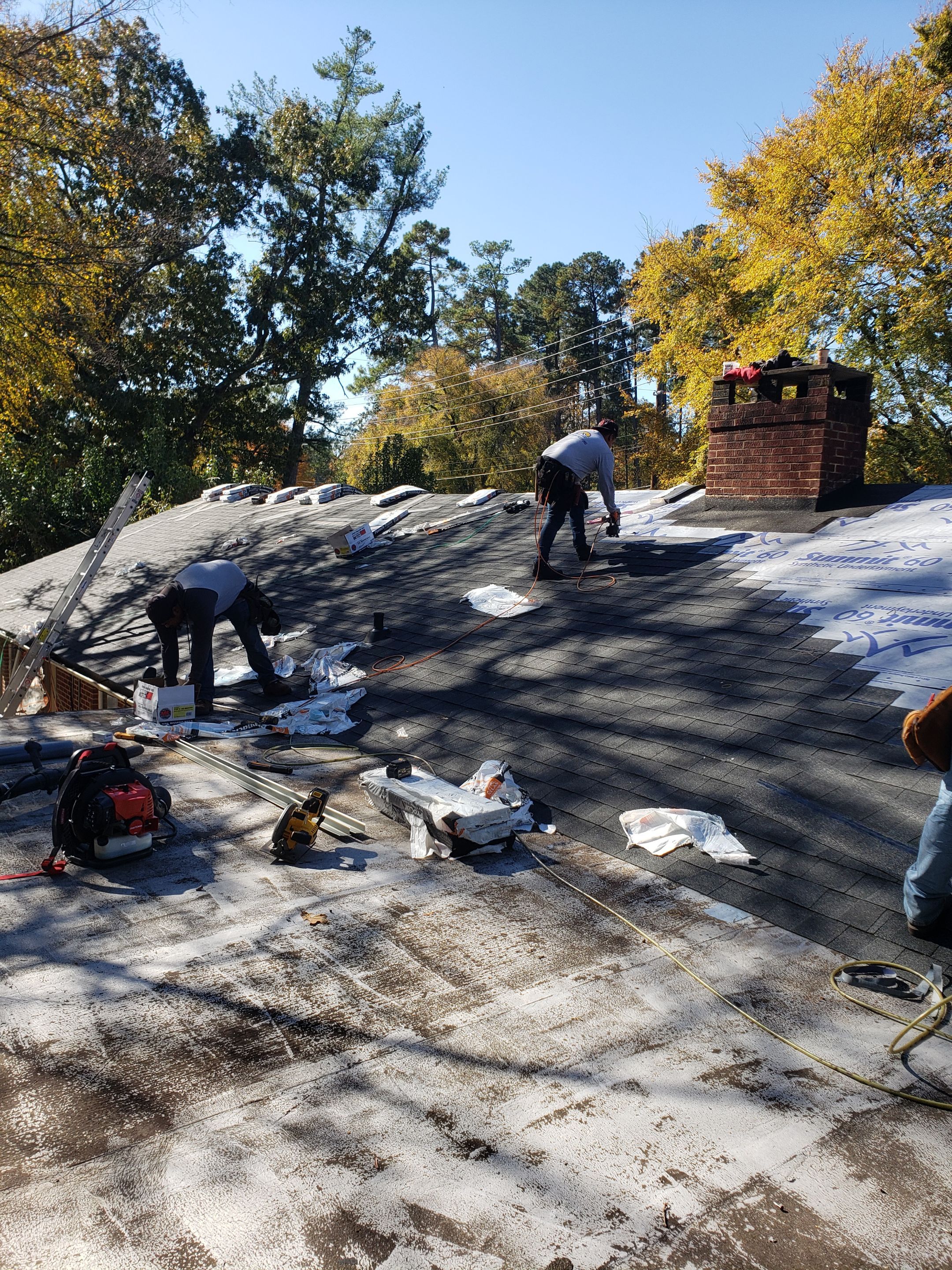 Residential Roofing Installation using Atlas Pinnacle Pristine- Black by Just In Time Roofing and Restoration