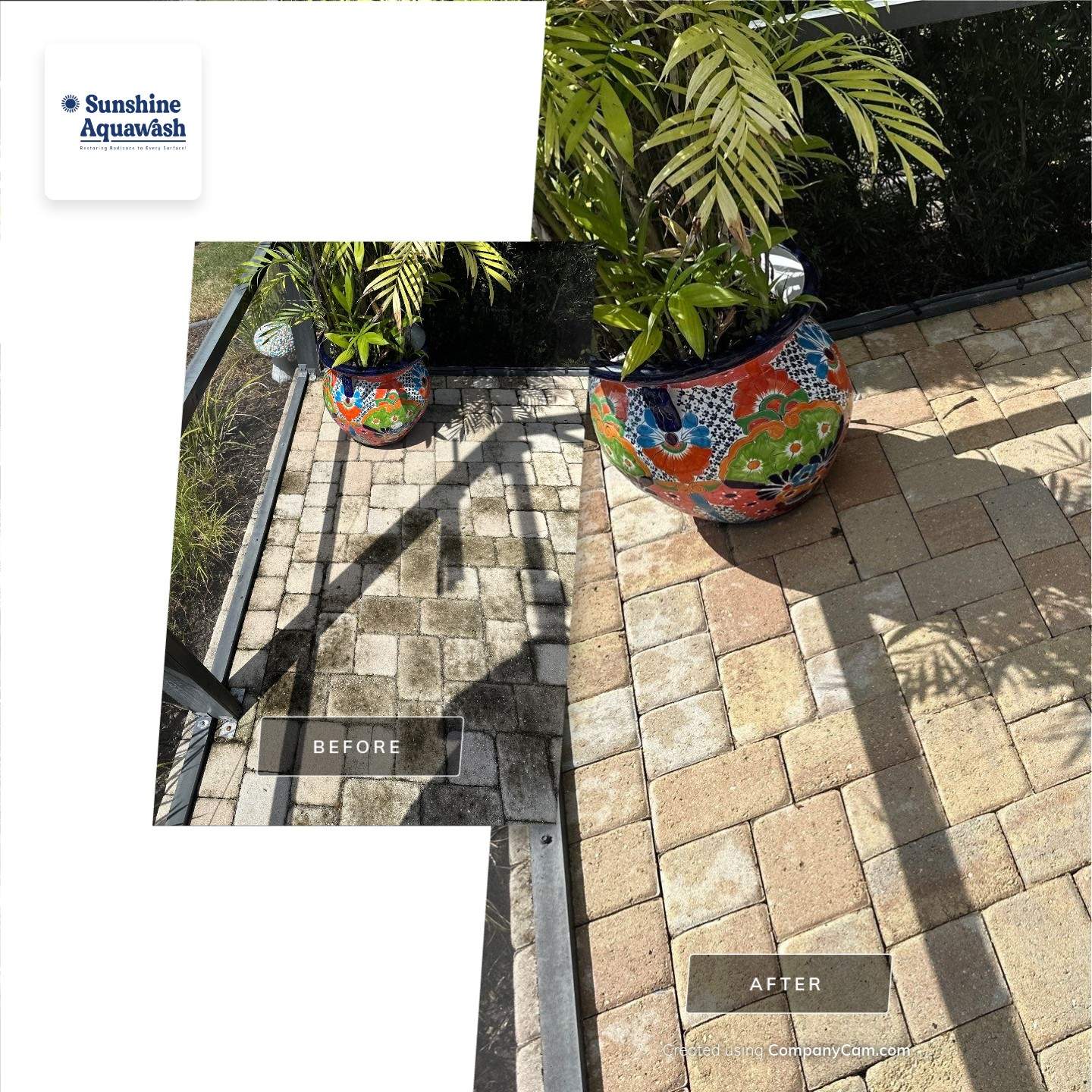 Paver Driveway, Pool Deck, Outdoor Furniture & Culvert Cleaning in Winding River Community, Bradenton, FL | Sunshine AquaWash by Sunshine AquaWash
