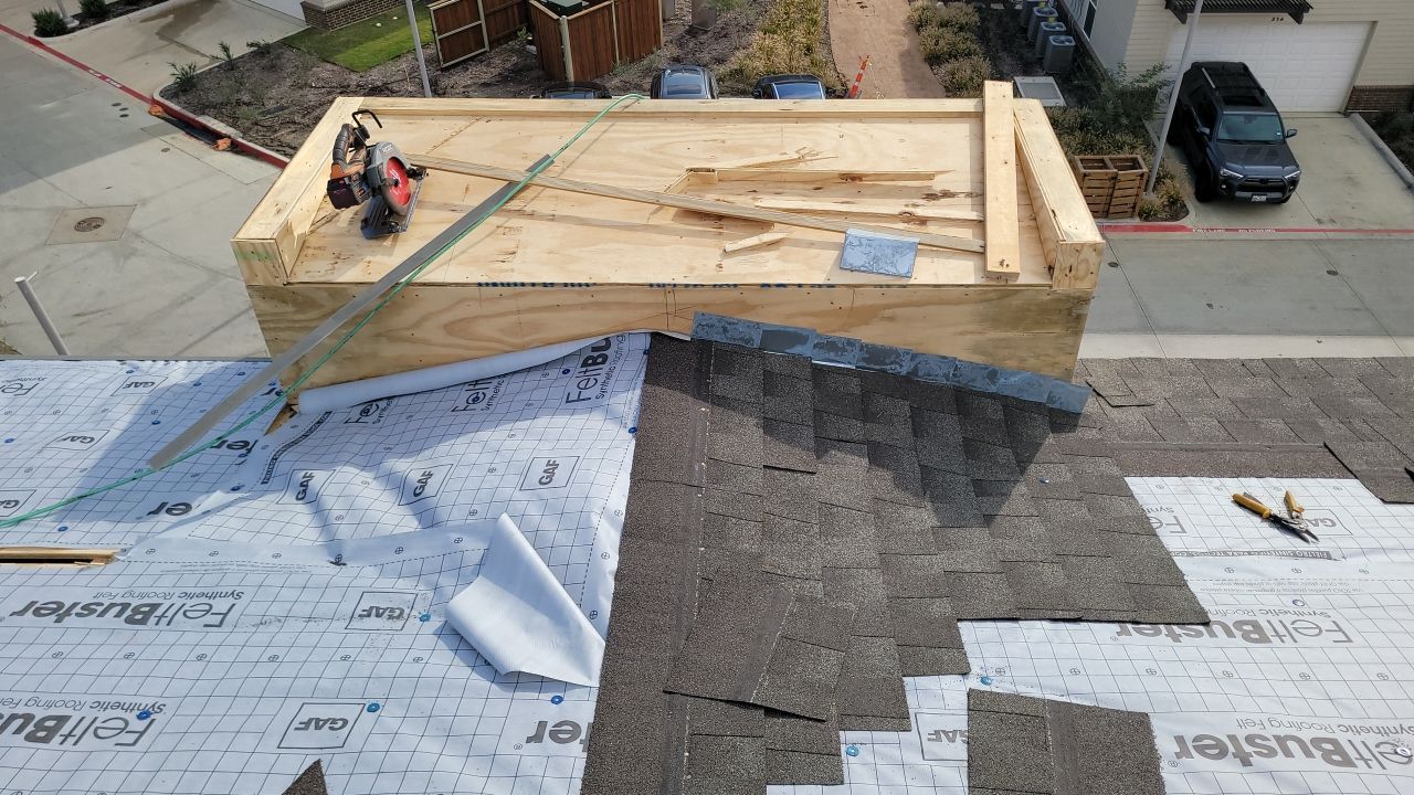 Apartment Roofing Installation using GAF HDZ Shingles, GAF TPO and Pavers in Lewisville, TX by Roof Experts