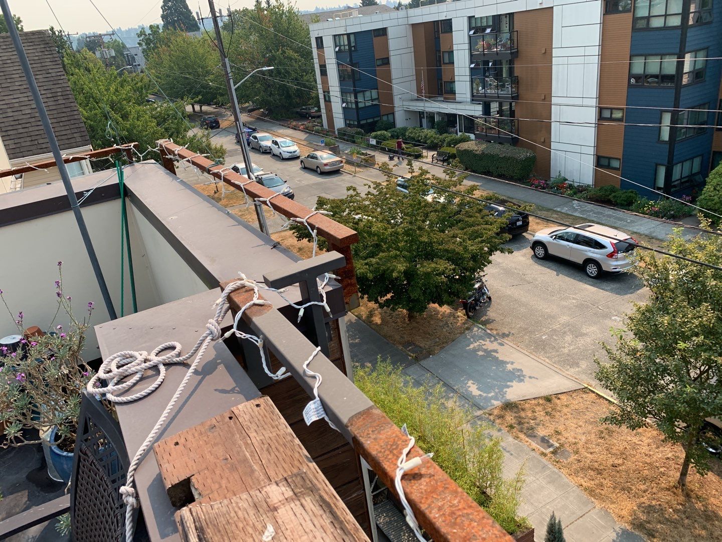 Ballard Rooftop Deck using IPE Tiles by Alki deck builders 