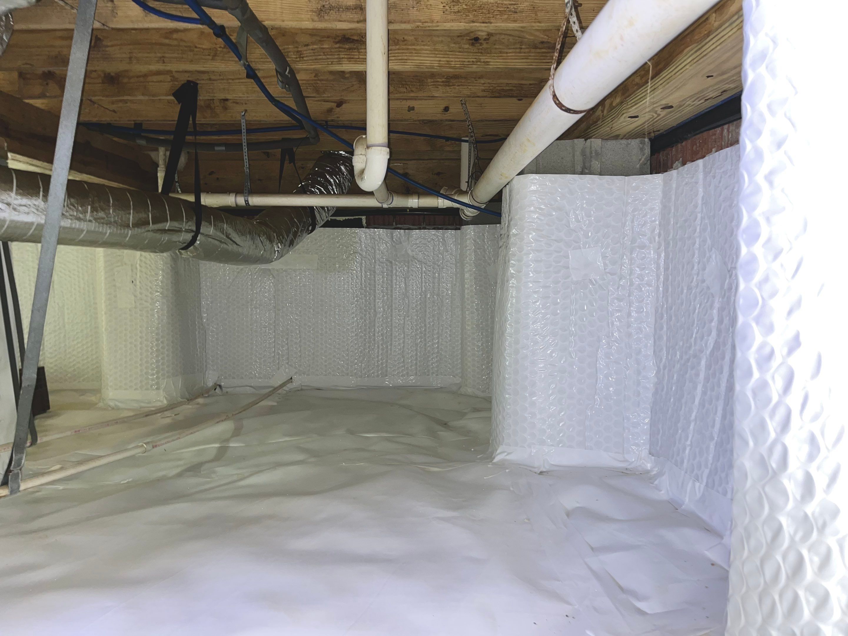 Impact Choice Encapsulation with French Drain, Mold Removal, and Crawlspace Door by Impact Crawlspace