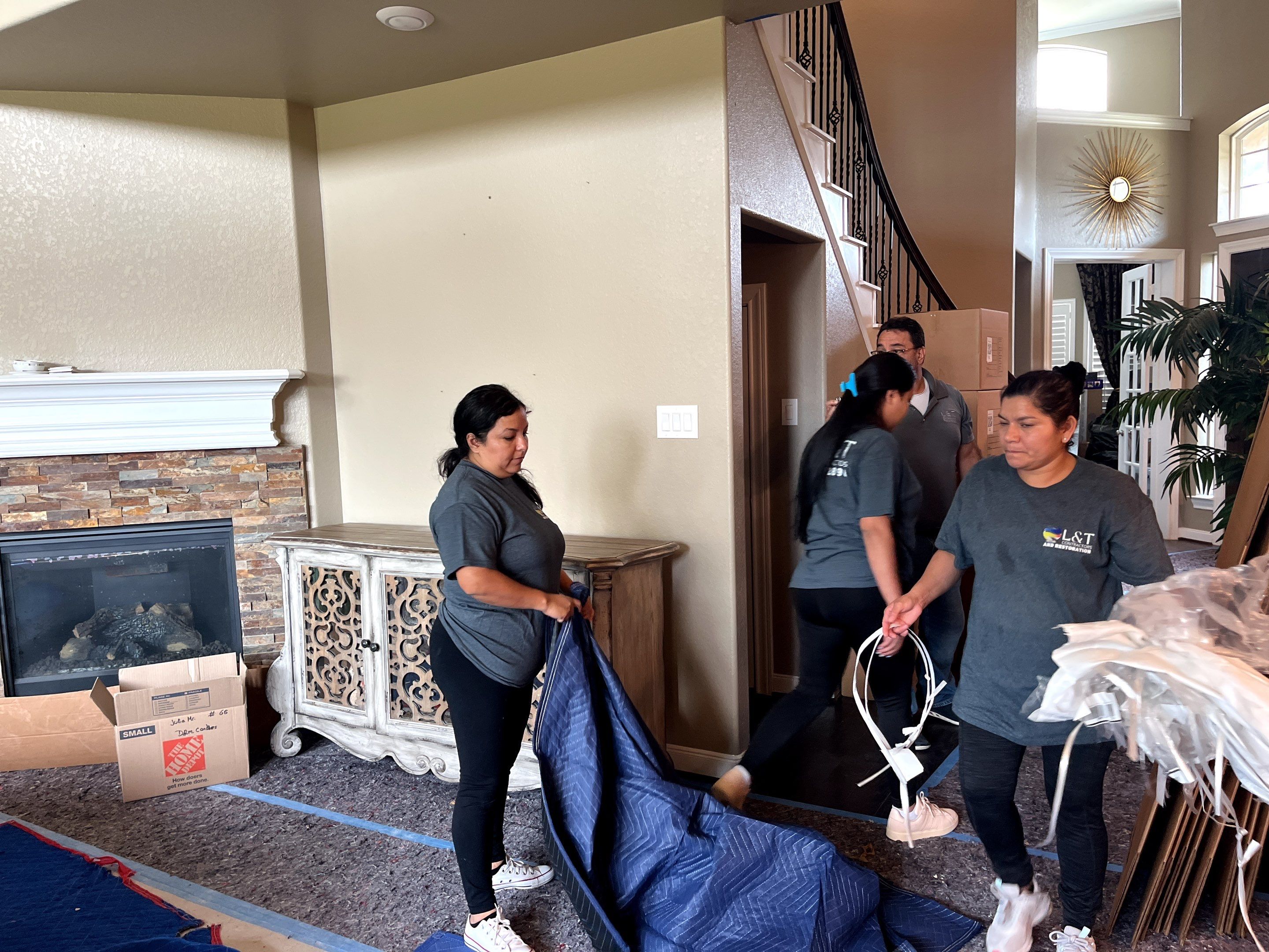 Post-Water Damage Reconstruction Project by L&T General Contractors and Restoration INC