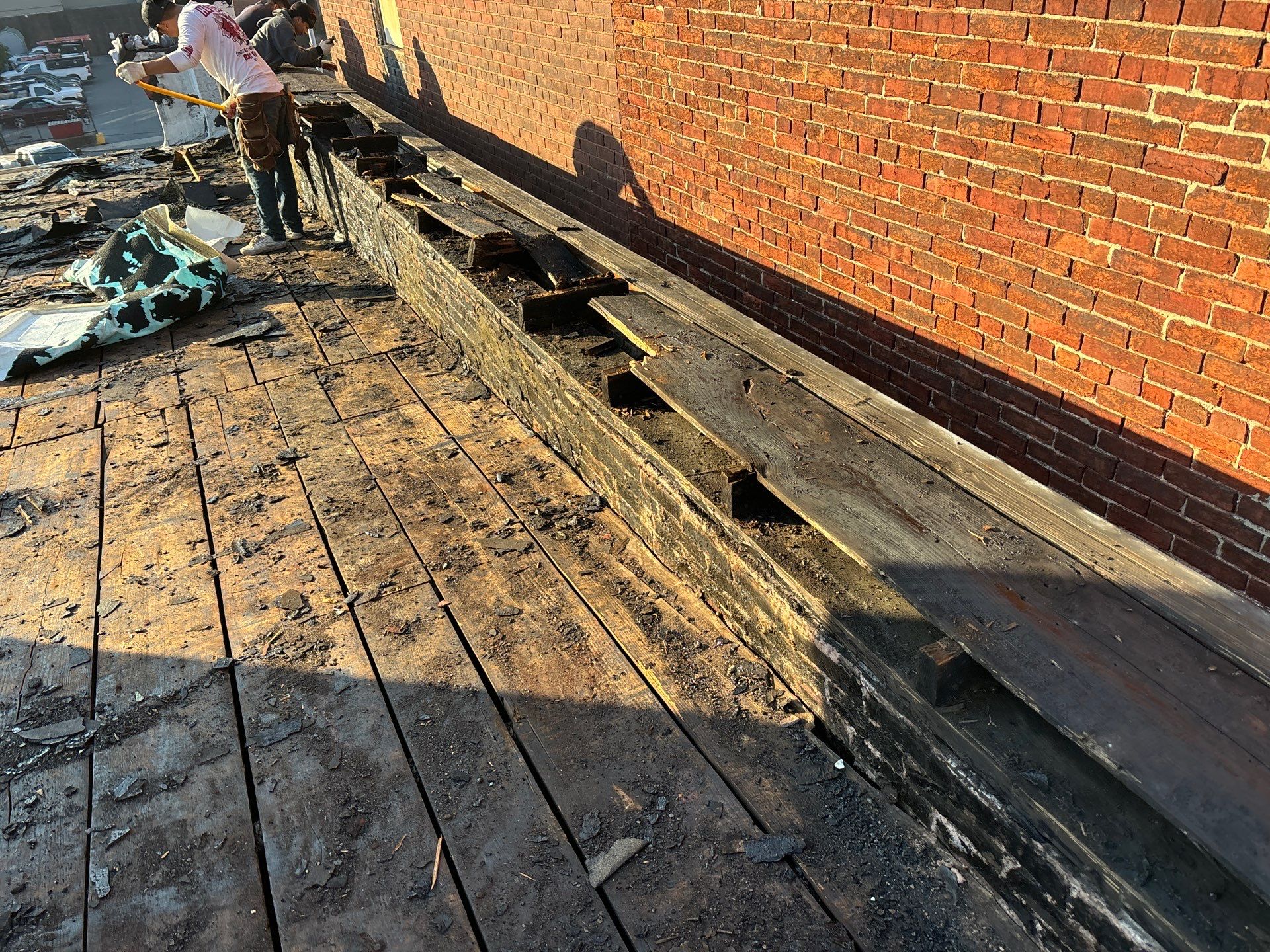 Commercial Roofing Installation using EPDM Rubber Roofing by Roof Ninja LLC 