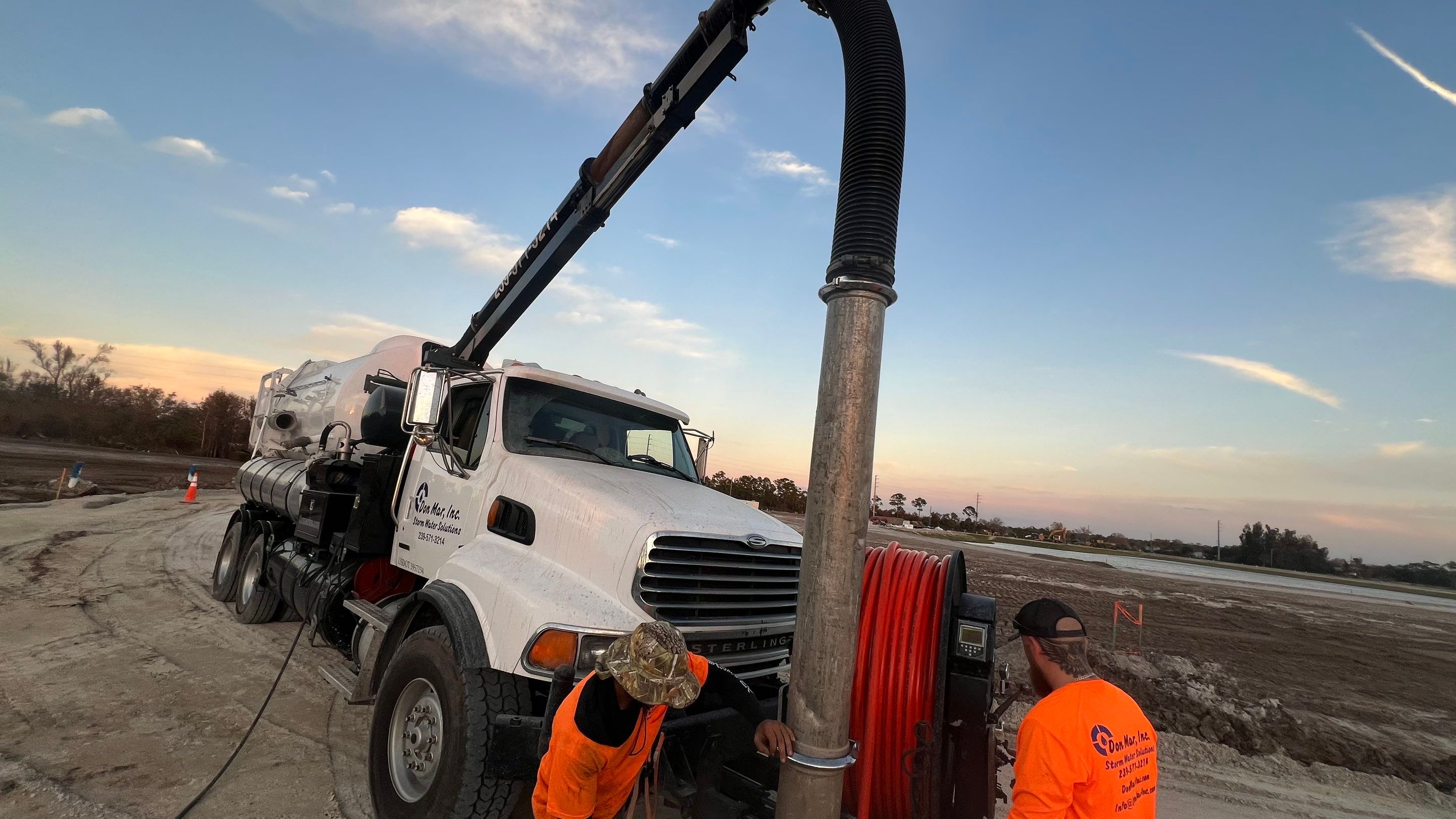 New Community Construction Sewer System Cleaning by APS Power & Water