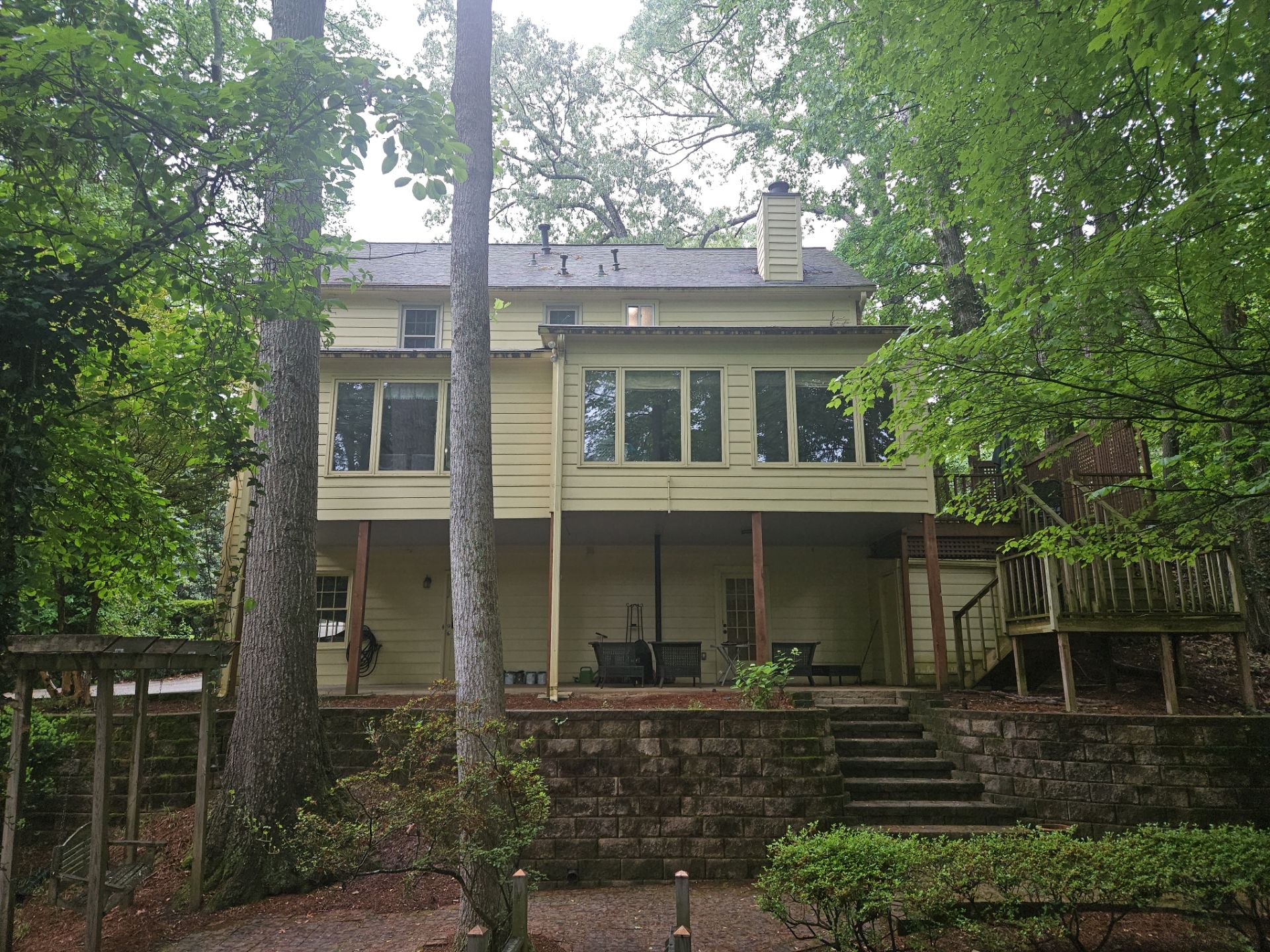 Pressure Treated Pine Deck Build in East Cobb by Nelson Exteriors