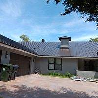 24ga 1.5" Mechanical Seam Dark Bronze by Total Roofing System The Metal Roof Experts