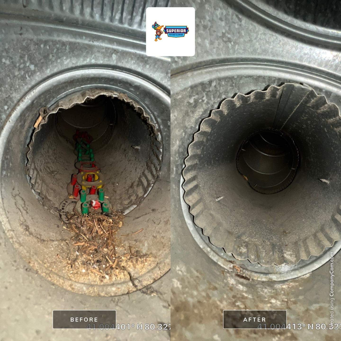 Air Duct Cleaning With a Vacuum Truck in New Castle, PA by Superior Air Duct Cleaning