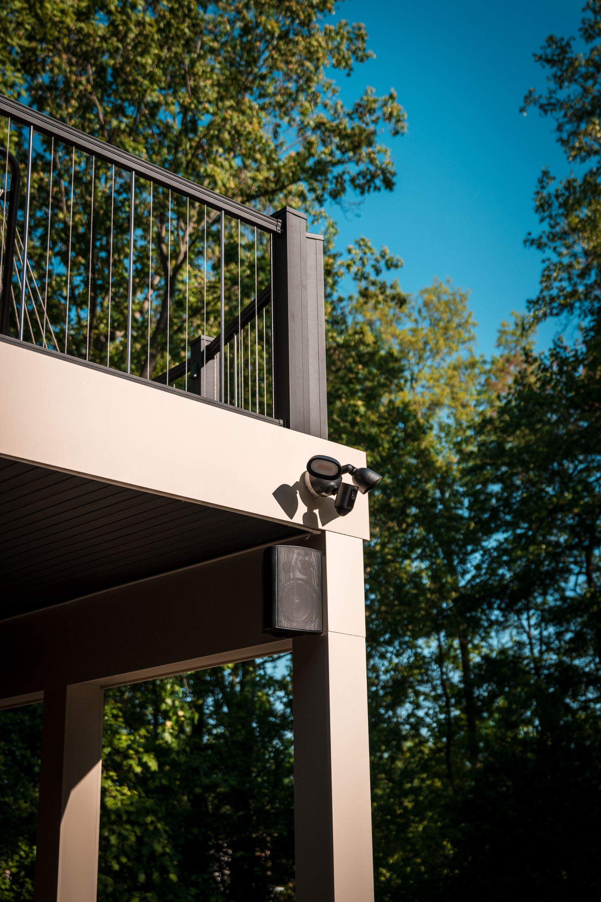 Custom Multi-Level Deck, Outdoor Kitchen & Pool Patio in McLean, VA by Sunburst Construction Inc