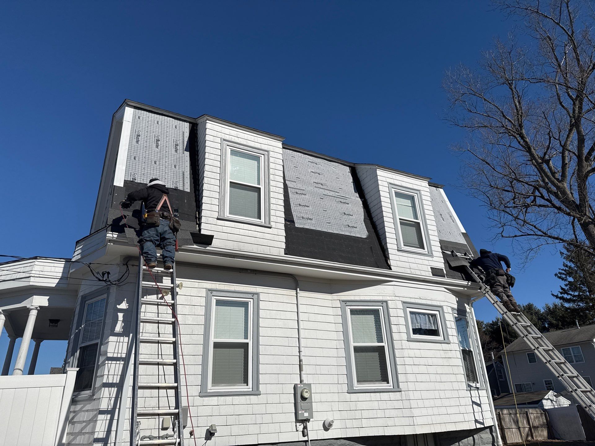 New roof due to Wind Damage by Desautels Roofing