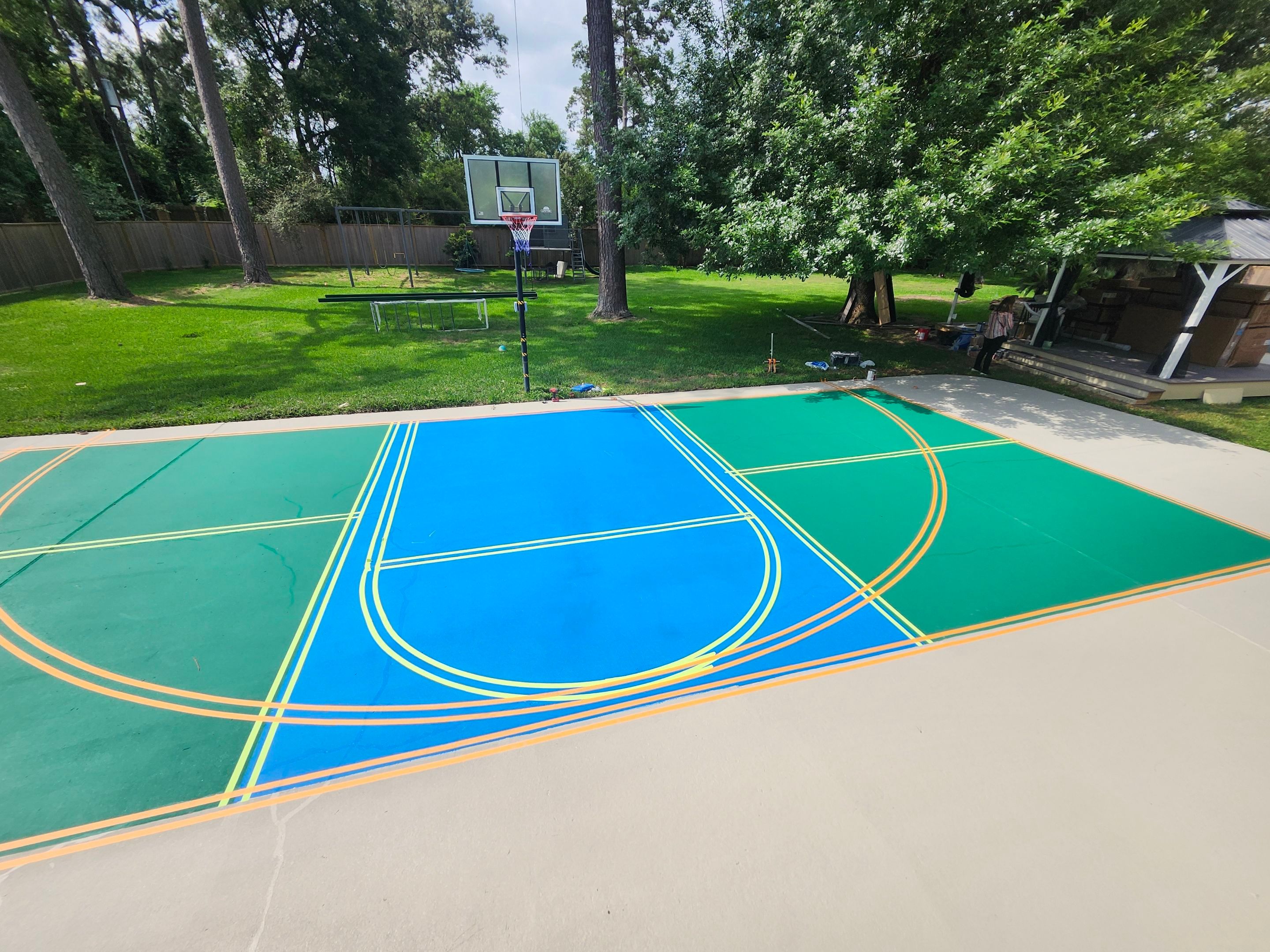 Tomball - Pickleball and Basketball courts by Fresh Coat Painters of NW Houston