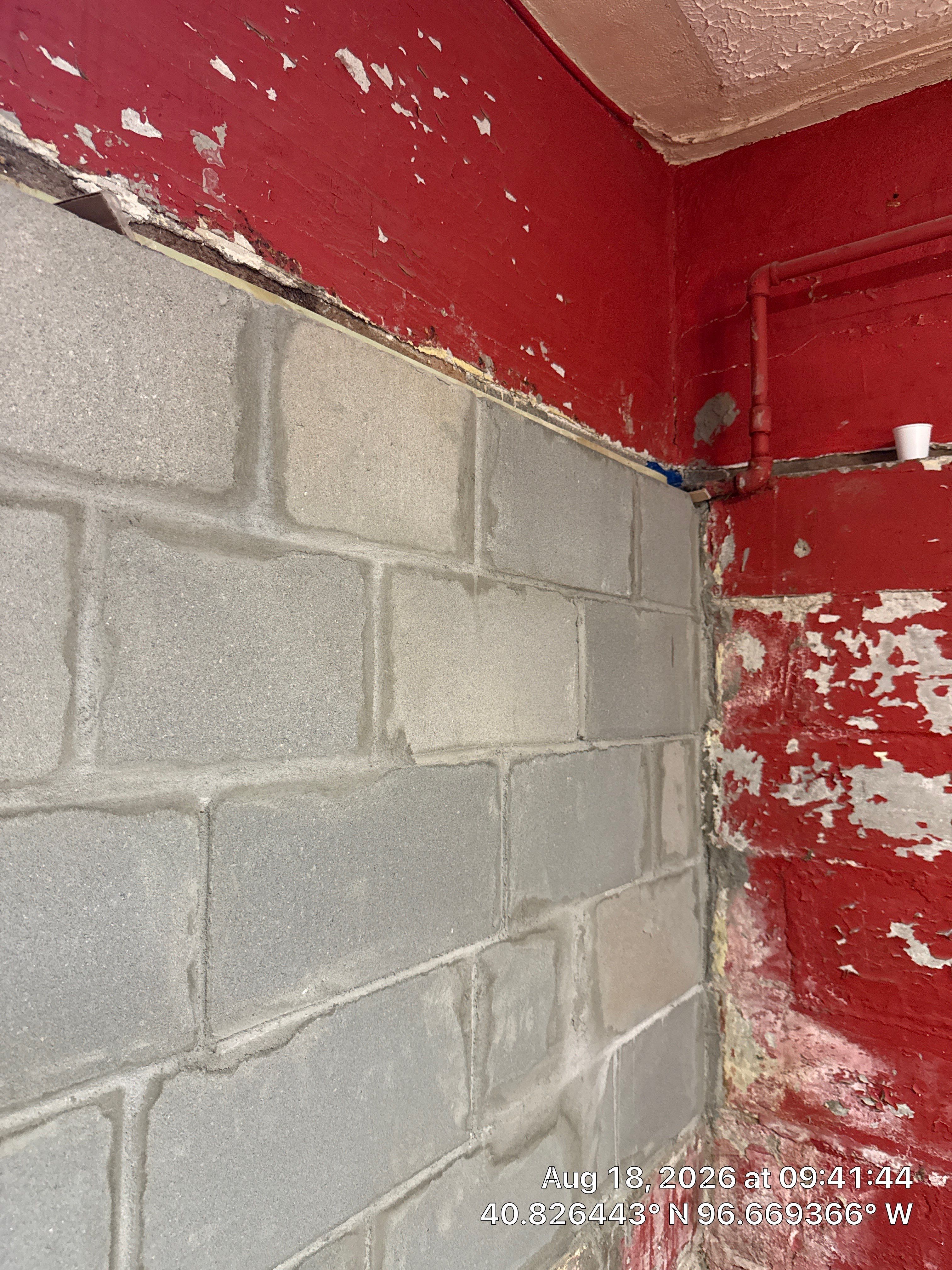Concrete Masonry Unit Installation and Foundation Wall Repair in Lincoln by CompanyCam Sales Demo