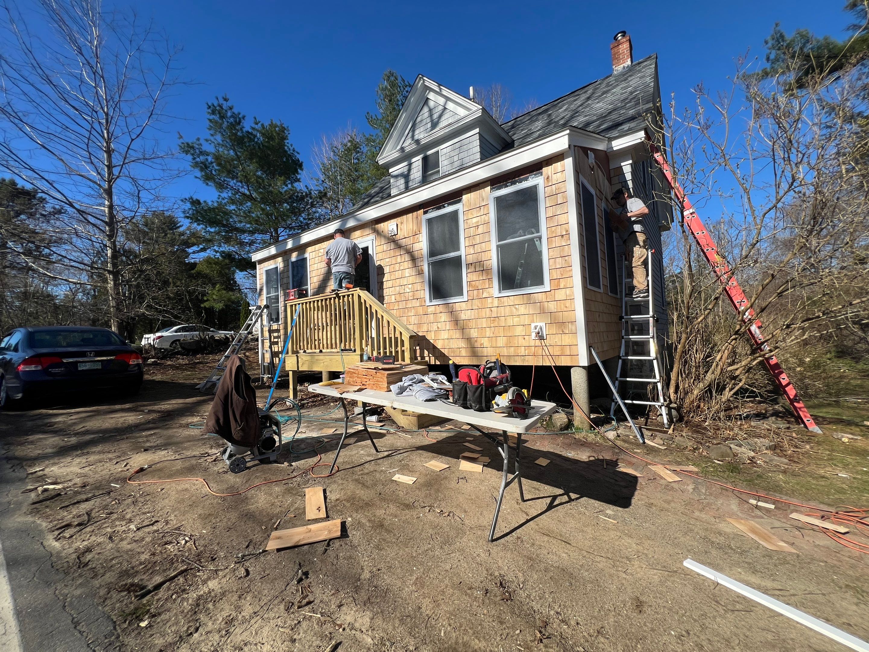 Three Season Build W/New Roof in New Castle, NH by Tall pine roofing