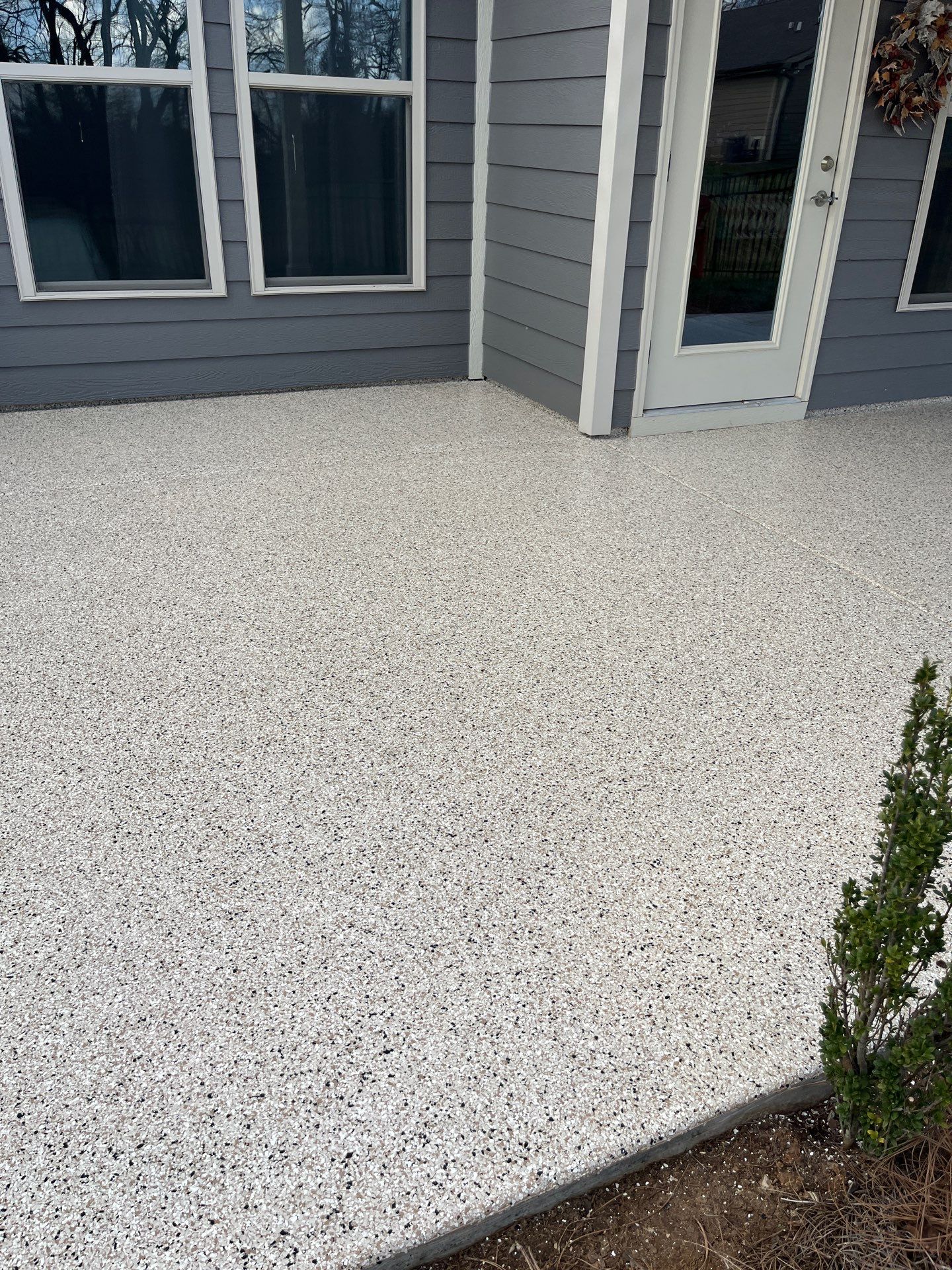 Patio Floor Coating using Shoreline by My Garage Floor Guys