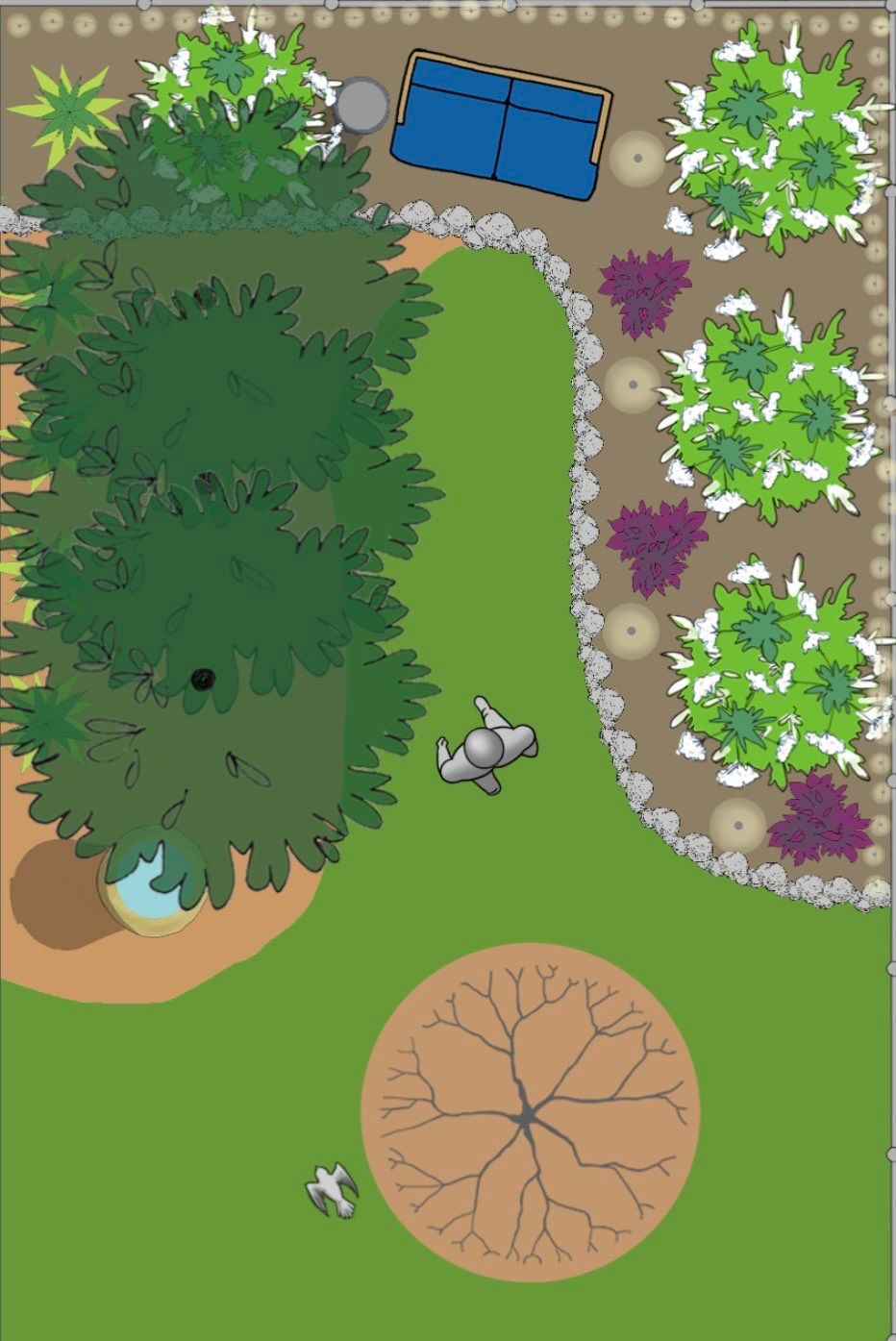 Backyard Install by Elm Rose Gardens