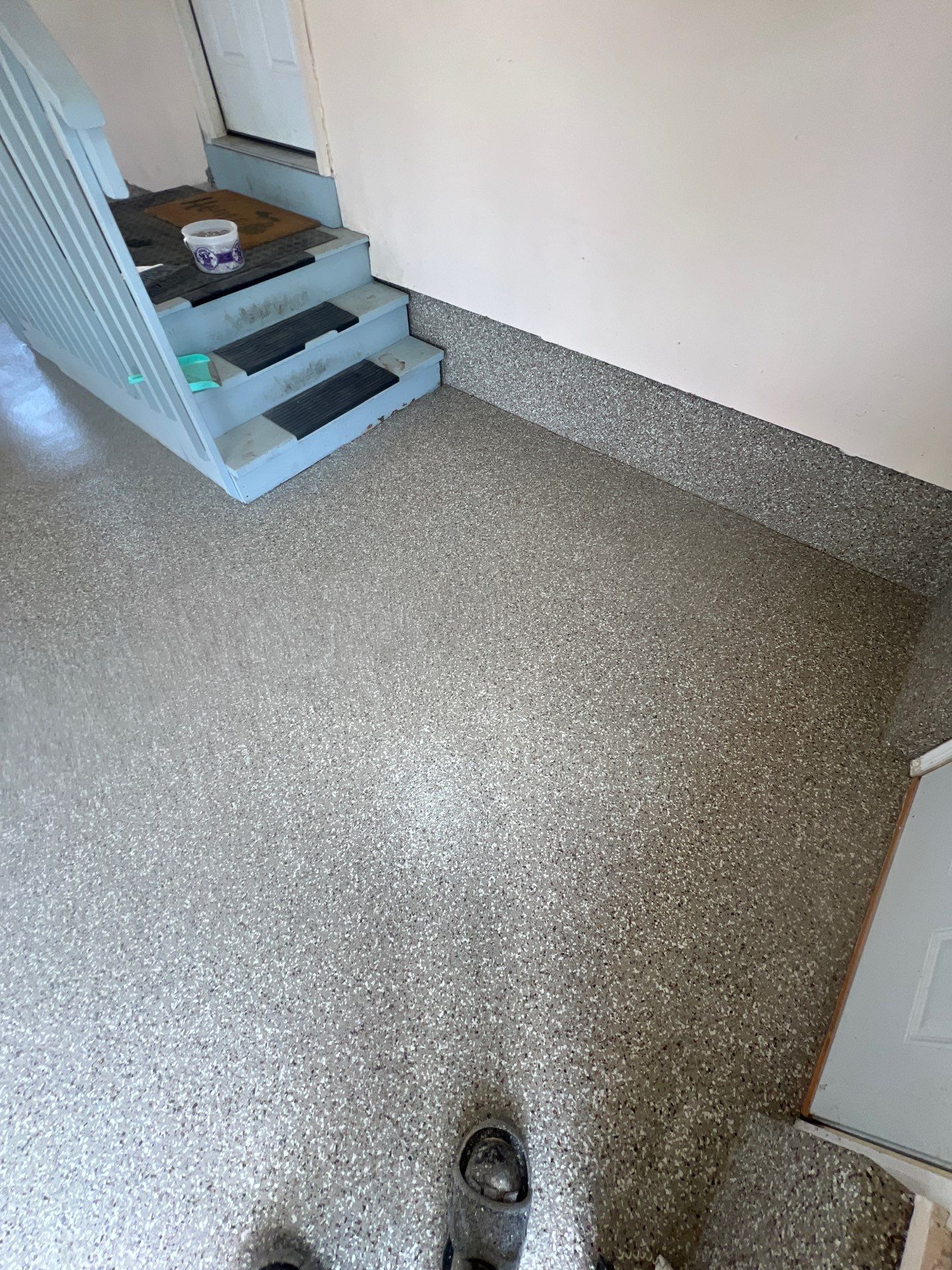 Garage using Smoke by Freedom Concrete Coatings. 