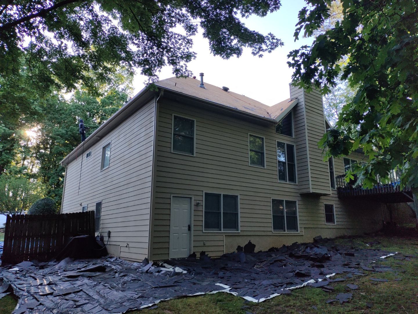 Residential Roof Replacement using Owens Corning Estate Gray by Inspector Roofing and Restoration