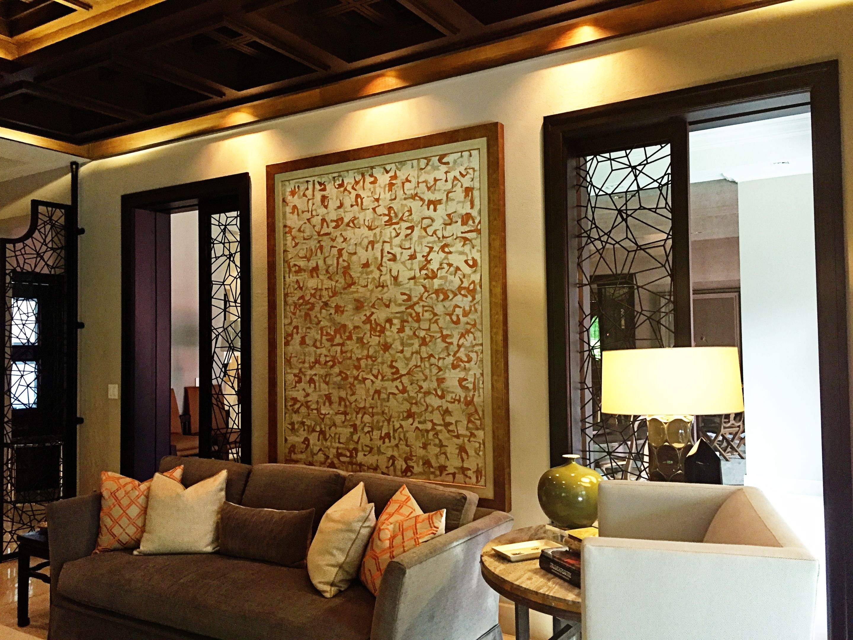 Bespoke Black Metal Geometric Room Dividers and Decorative Screens by Solara Custom Living