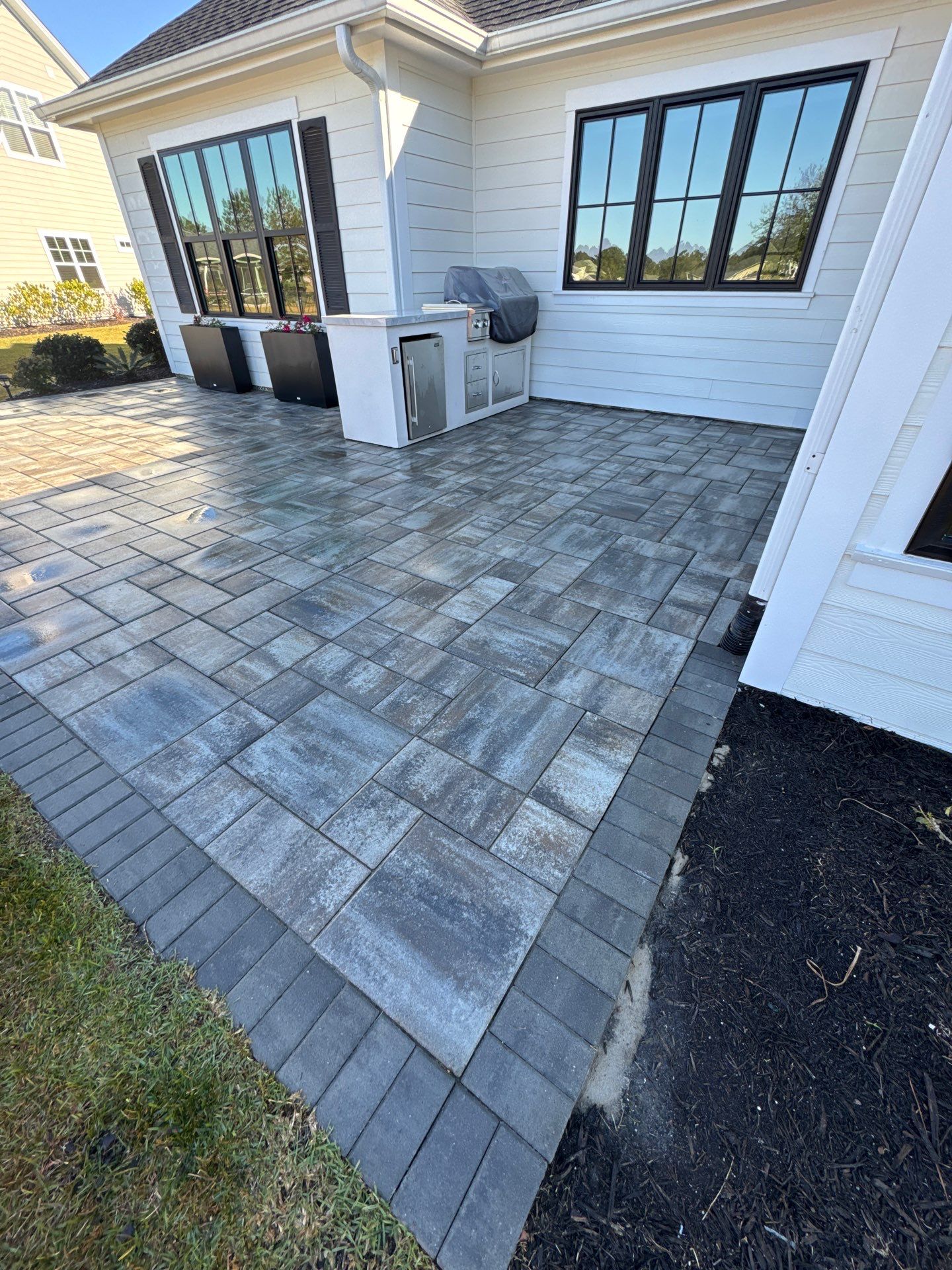 paver patio using Concrete Sealant by DuraSeal