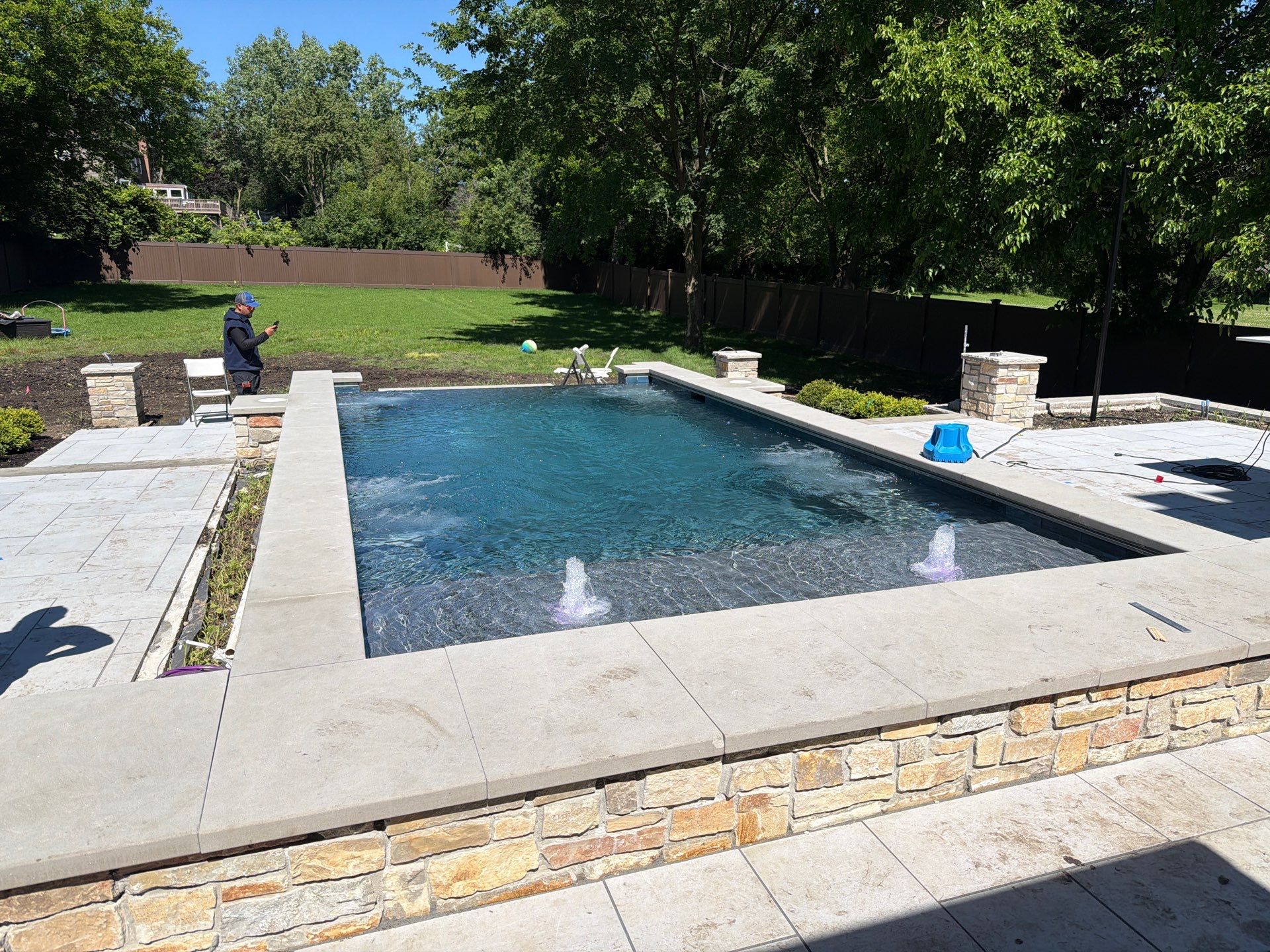 Swim Spa - Jet Benches - Spillover - French Riv by North Shore Pool & Spa
