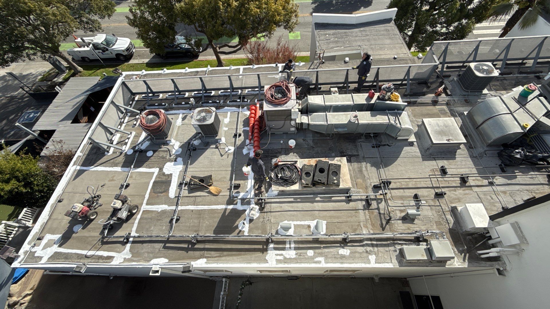 Pre-school in Santa Monica - Waterproofed with ASC Silicone Membrane System by Hull Brothers Roofing