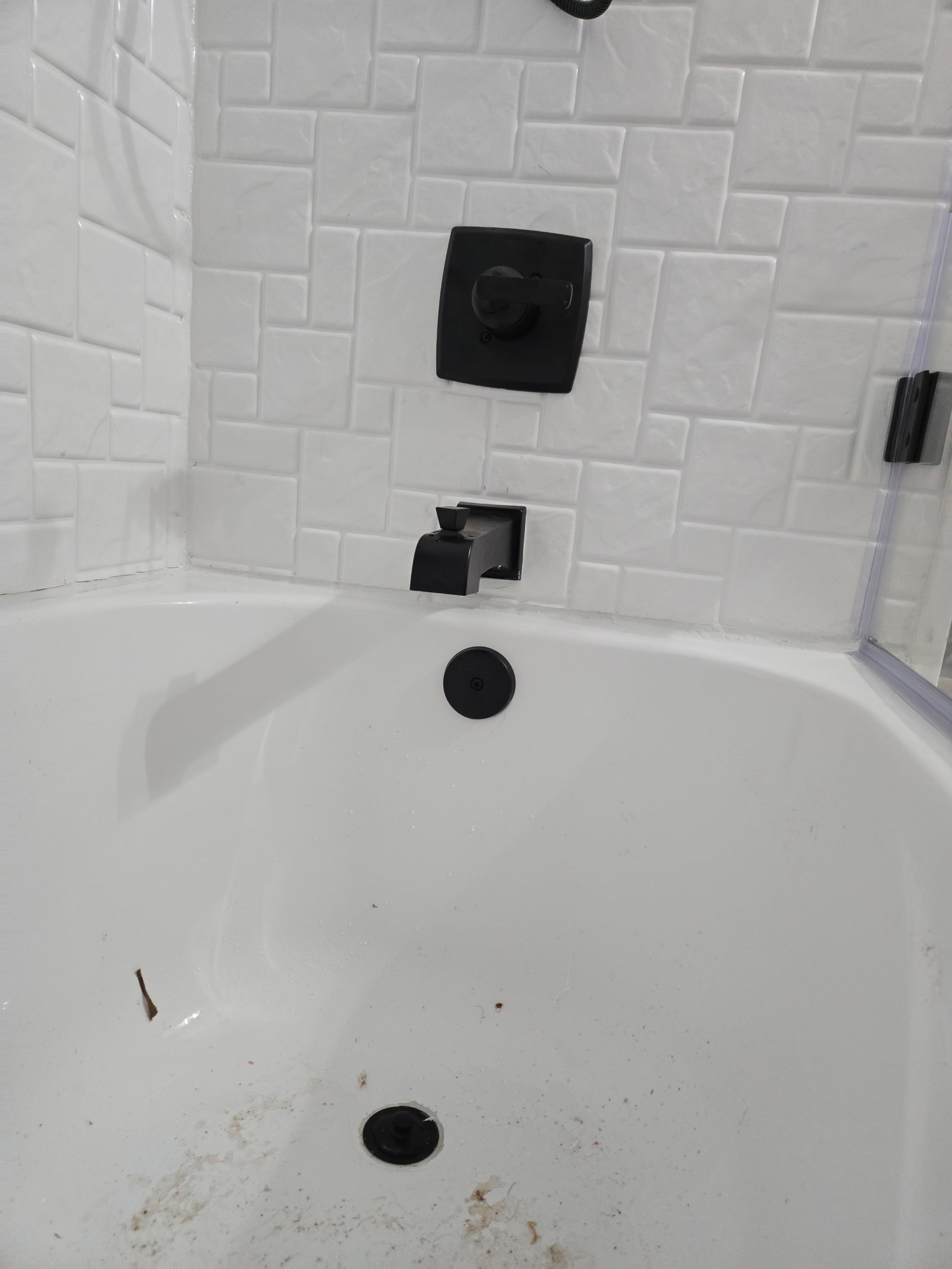 Bathtub - White- Piazza -Black Trim by Homestar Solutions 