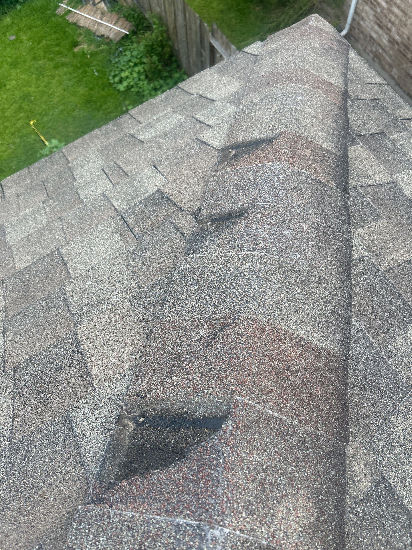Hail Damage using Owen's Corning Duration (Lifetime) Shingles by Roof Repair Company