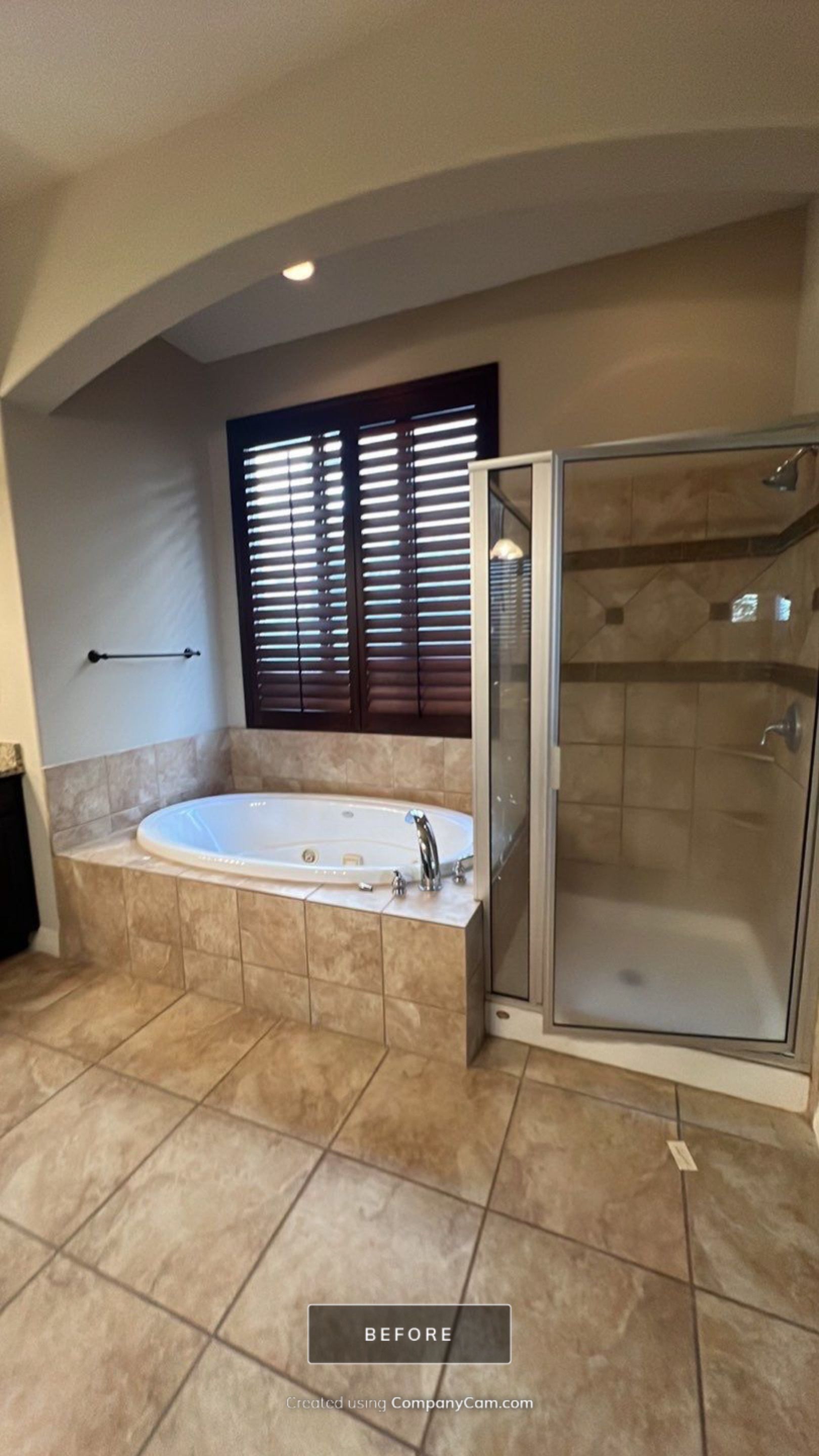 Warm Modern Bathroom Remodel in Stonewall Estates by Legacy Bath and Kitchen 