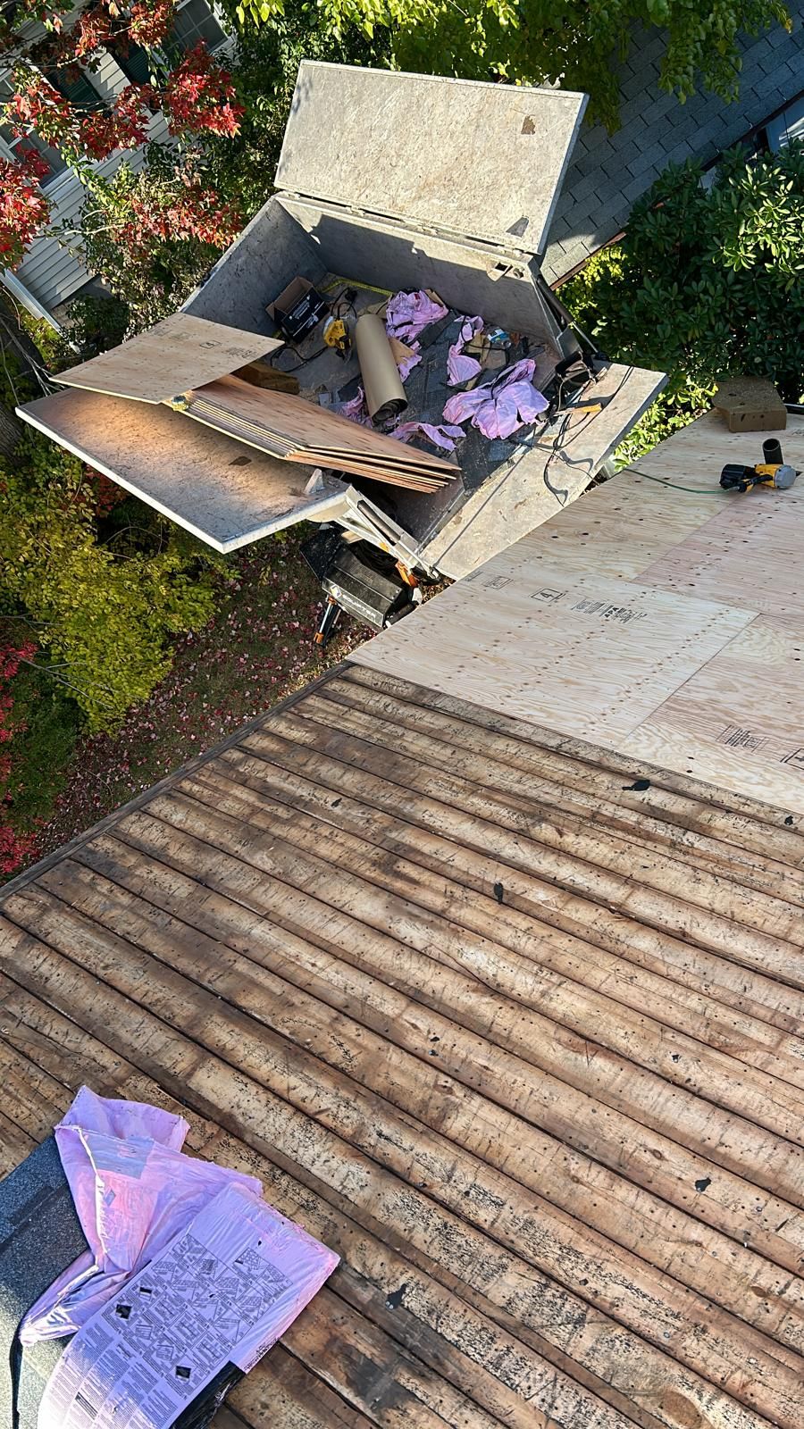 Residential Roofing Installation using Owens Corning TruDefinition Slatestone Gray by A Plus Exterior