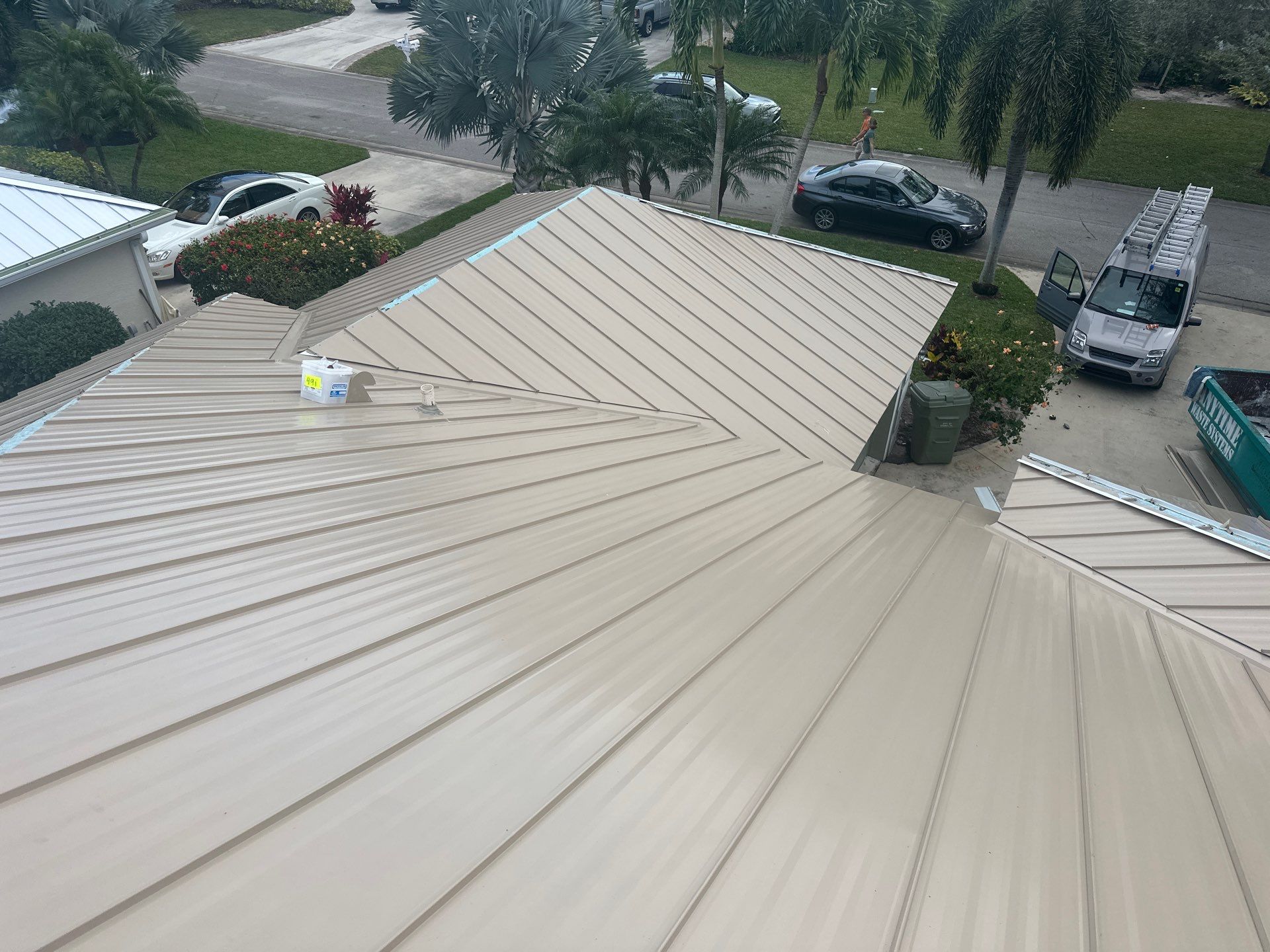 Champagne Standing Seam by Reimagine Roofing