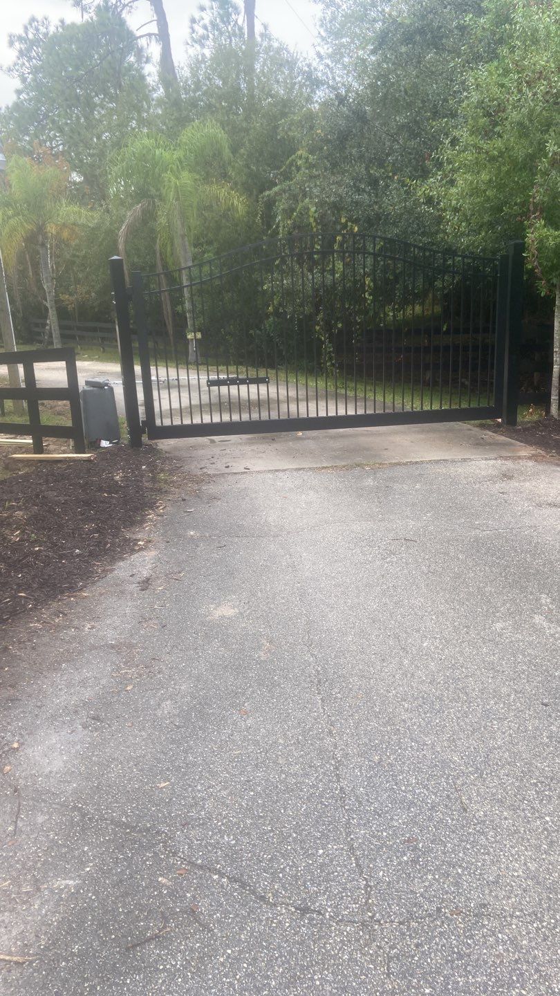 Bradenton, FL Gate Operator Installation & Horizontal Privacy Fence by Asap fence and gates, LLC