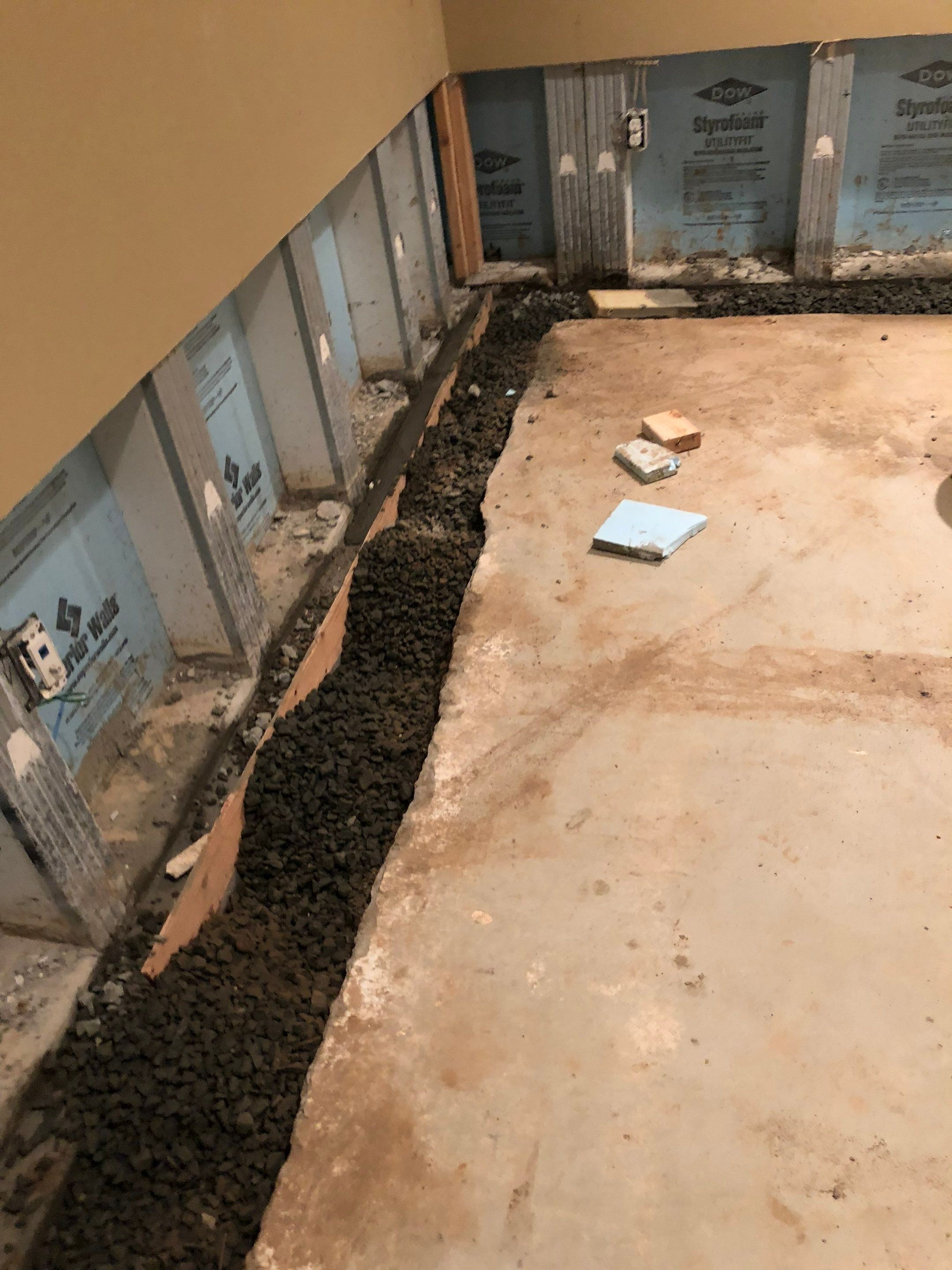 Interior French Drain Job in Summit, NJ by Pure Service Pro, LLC 