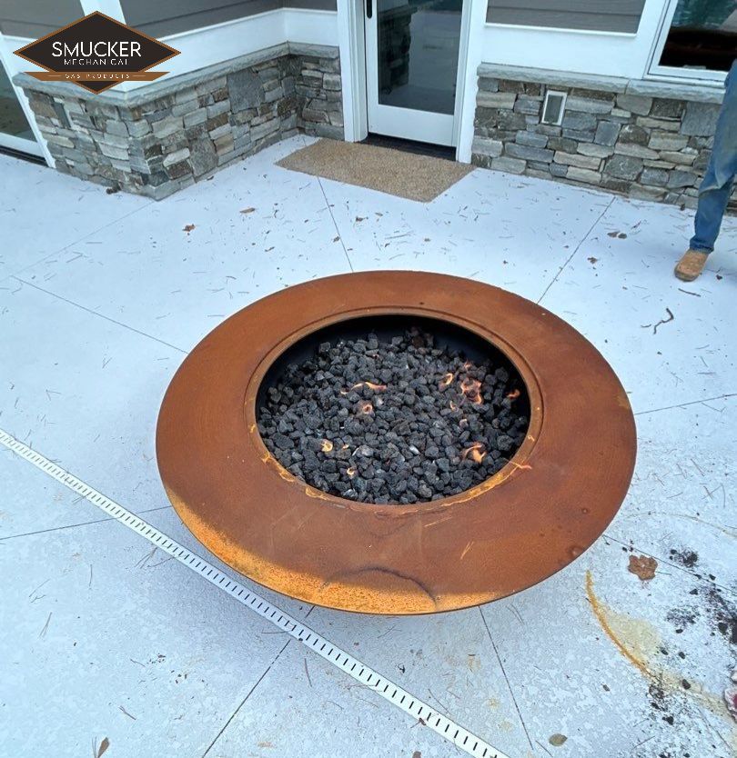Firepit Installation by Smucker Mechanical