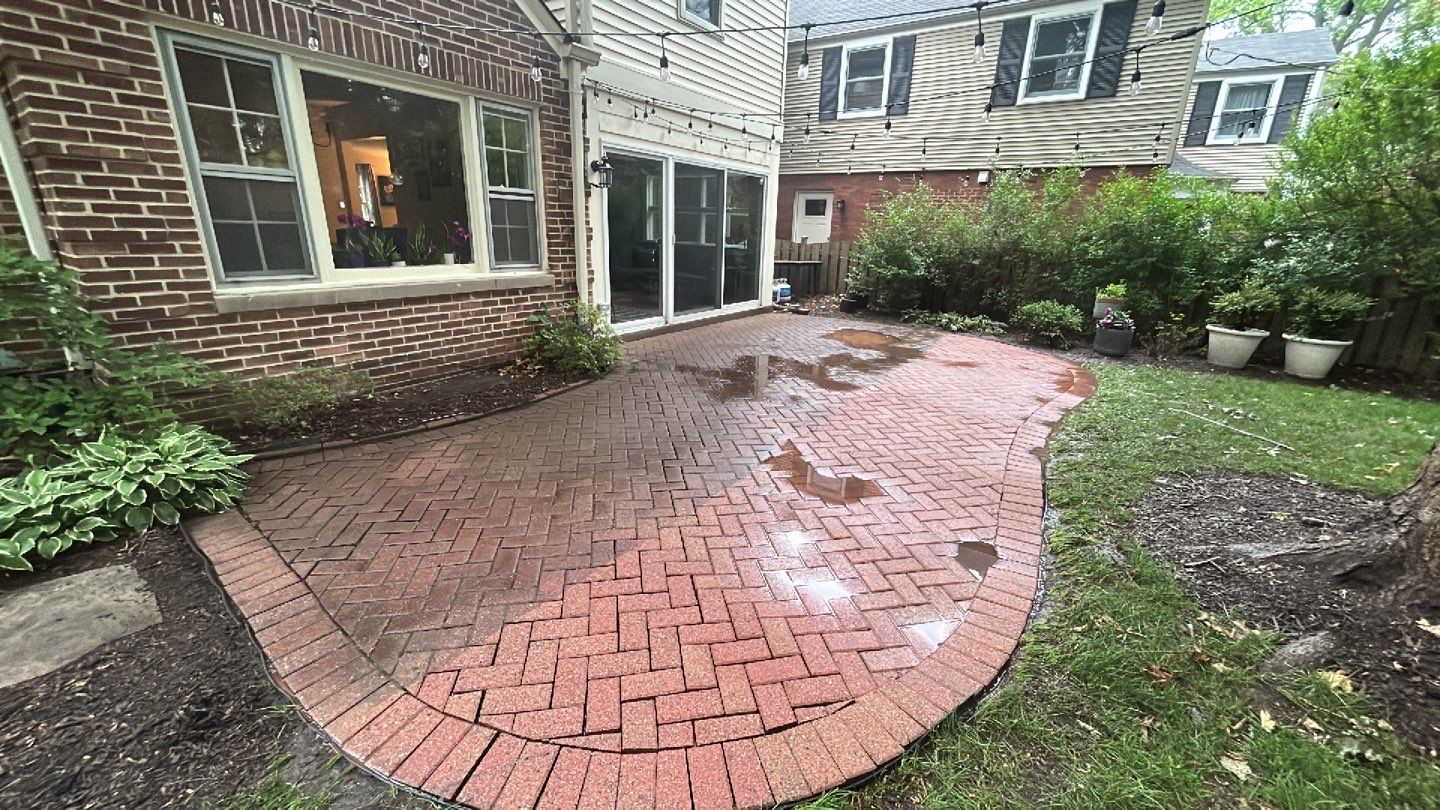 brick paver repair, clean and seal using Surebond SB-1300 by Northern Power Washing LLC.