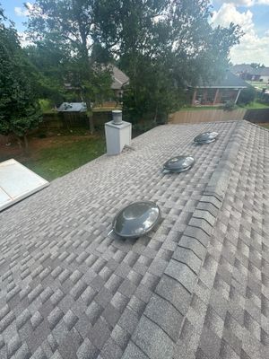 roof, chimney siding, & solar tube replacement in Edmond