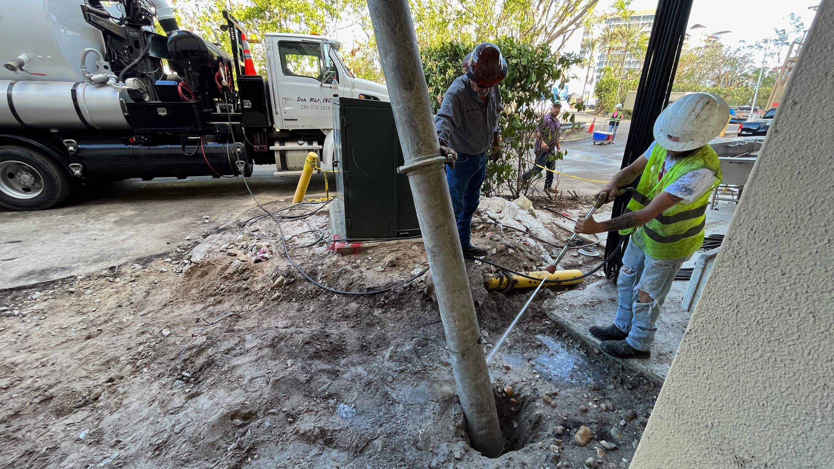 Ritz-Carlton North Service Road Daylighting by Don Mar, Inc. Storm Water Solutions