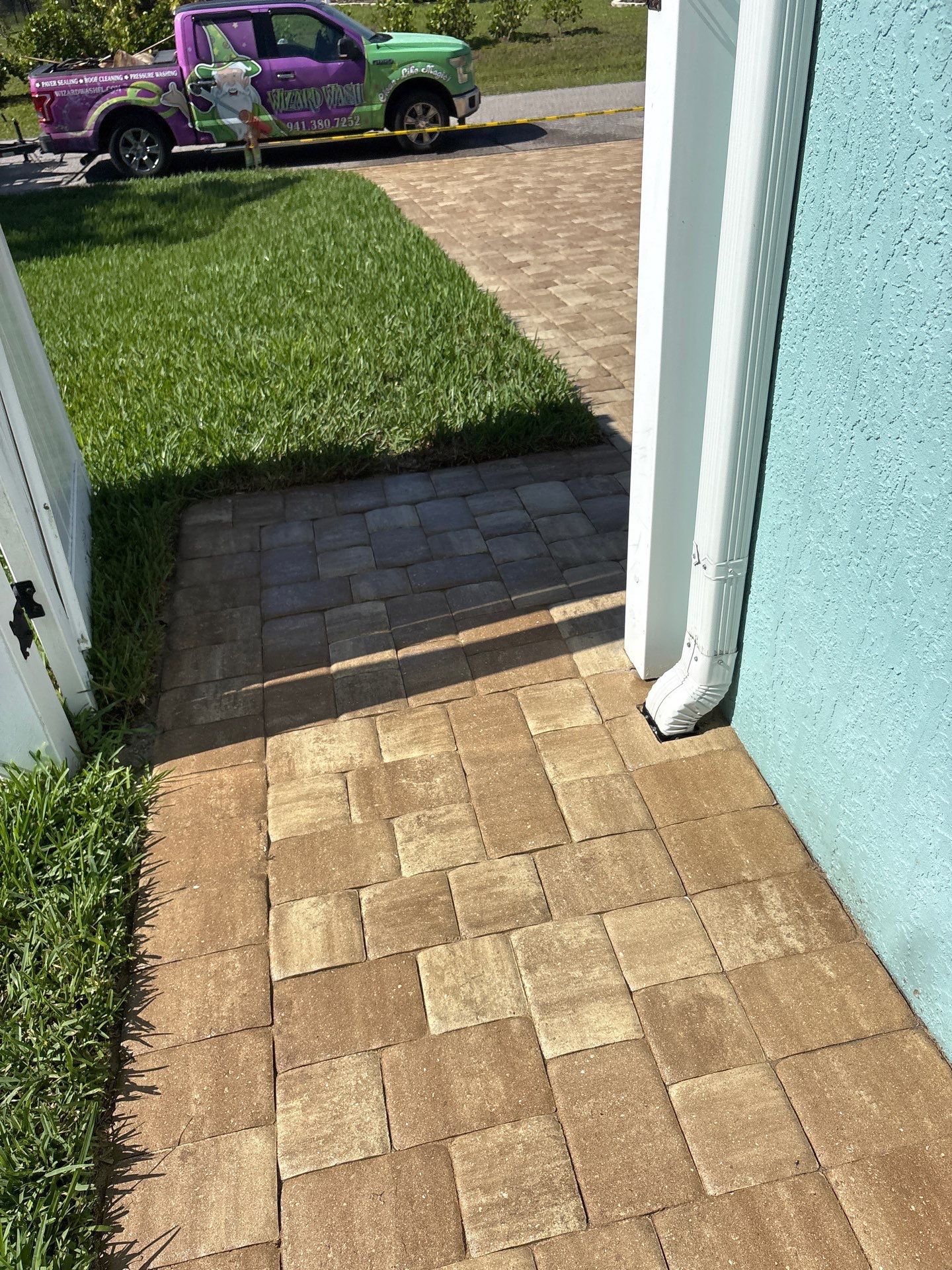 Glossy, 2 Coats Dense Paver  by Wizard Wash